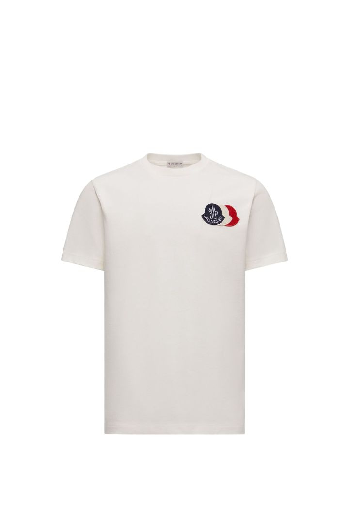 MONCLER Logo Patch Crew Neck T-Shirt