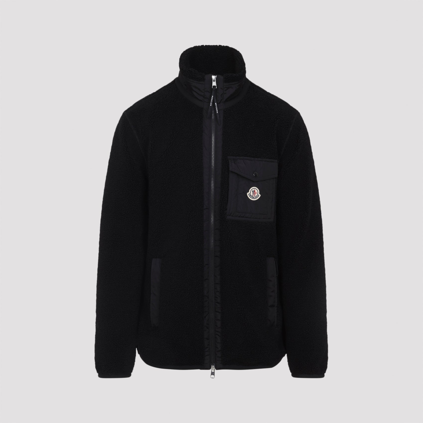 MONCLER Zip-Up Cardigan for Men - Cozy Outerwear for FW25