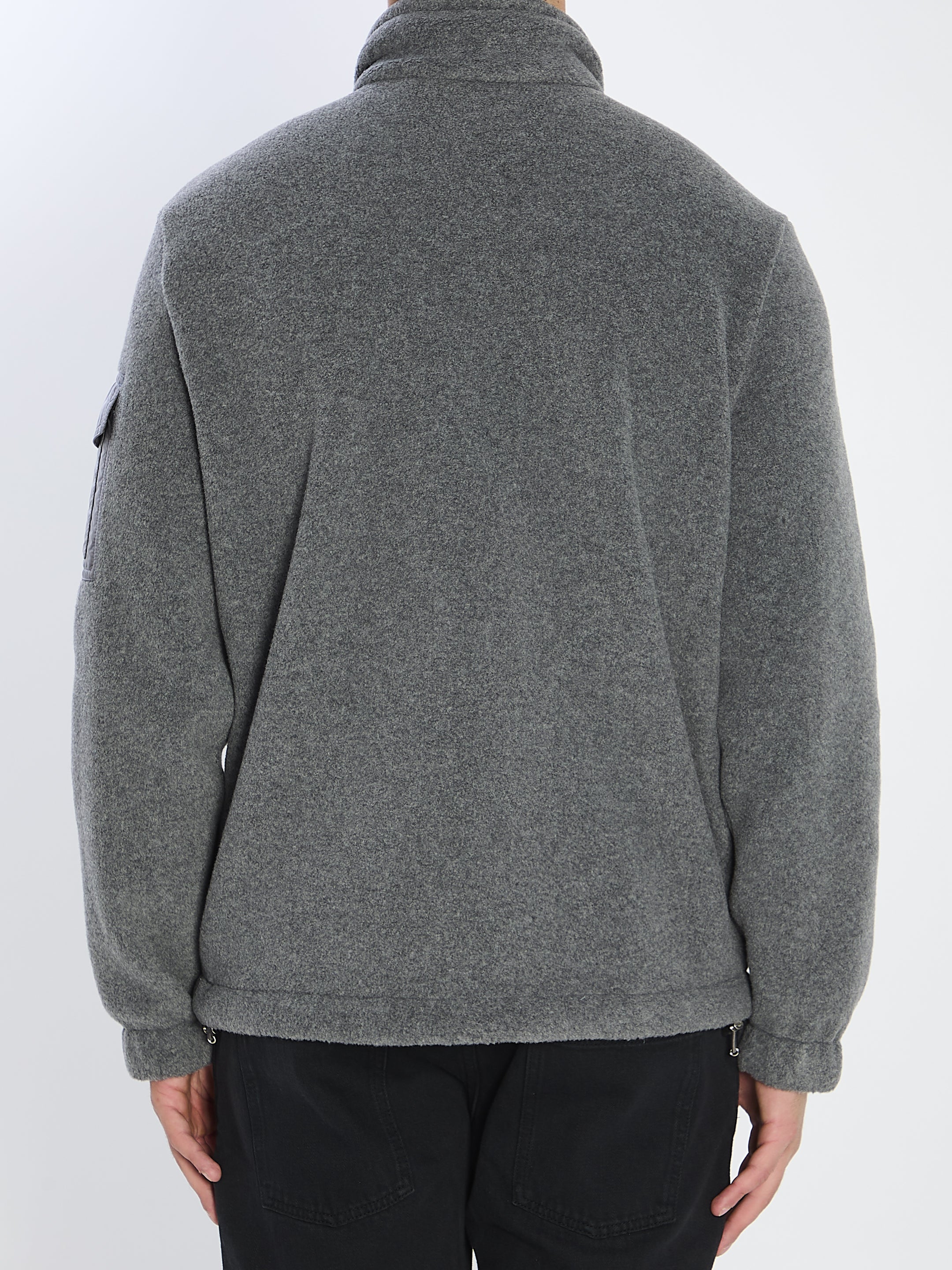 MONCLER Felted Technical Fabric Sweatshirt - Size L