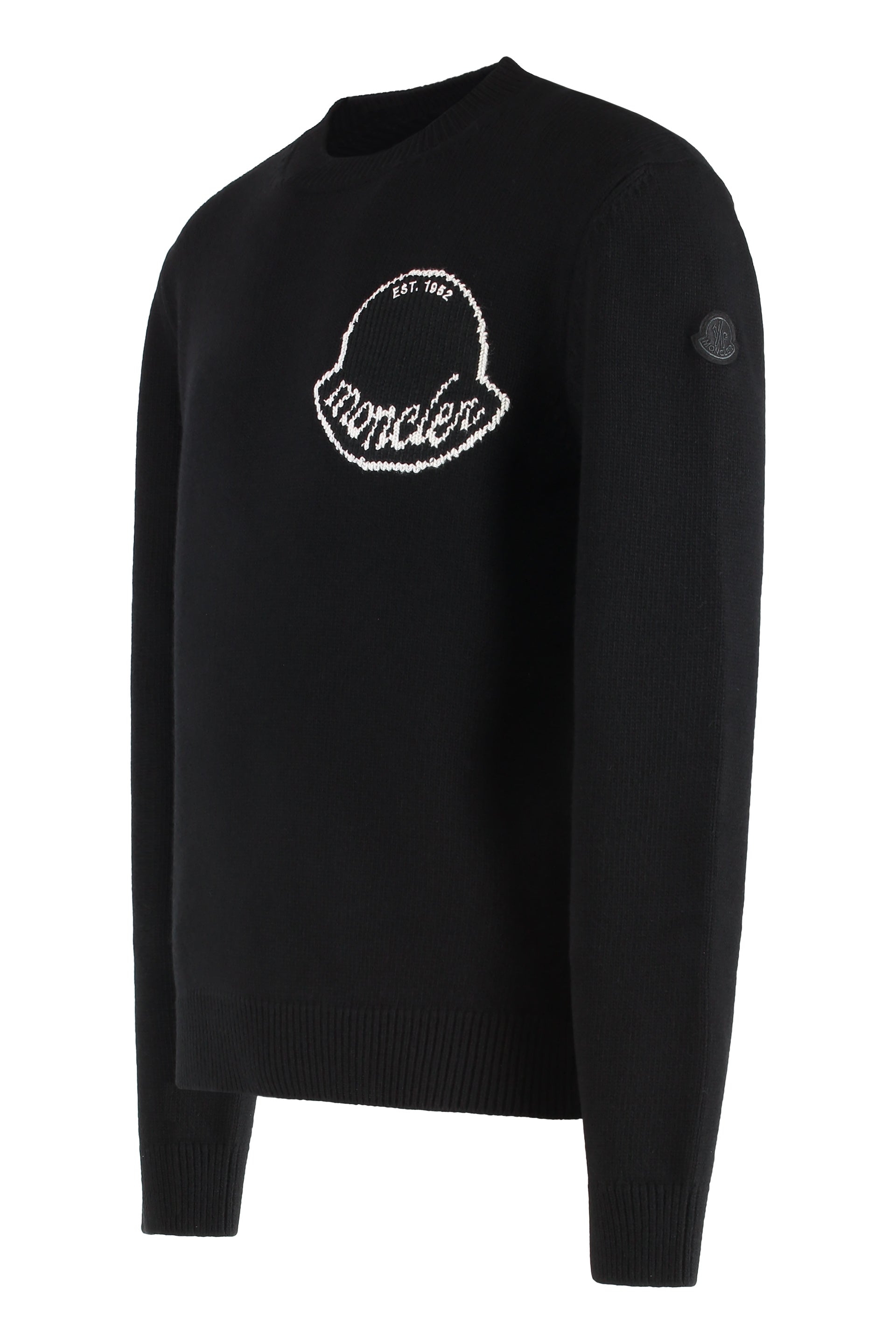 MONCLER Classic Round Neck Wool Sweater for Men