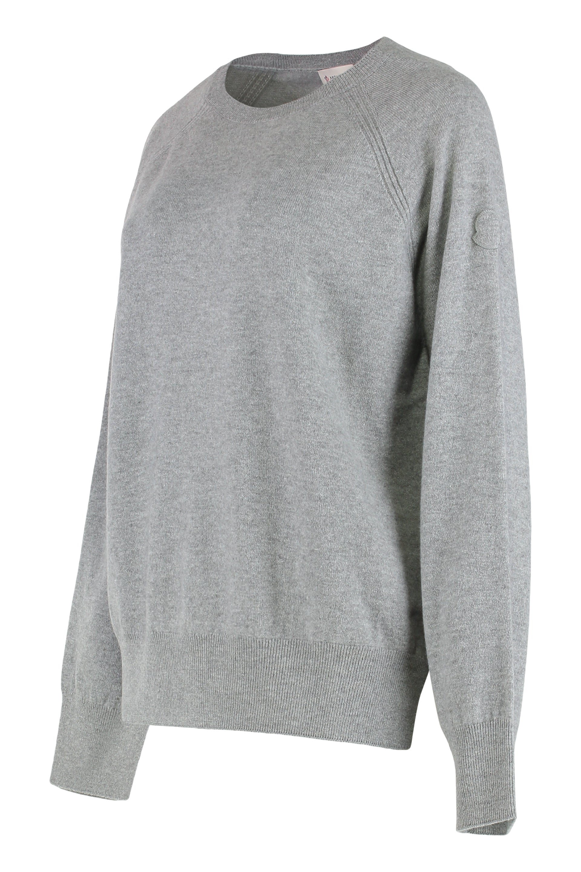 MONCLER Cashmere Crew Neck Sweater - Women's Loose Fit