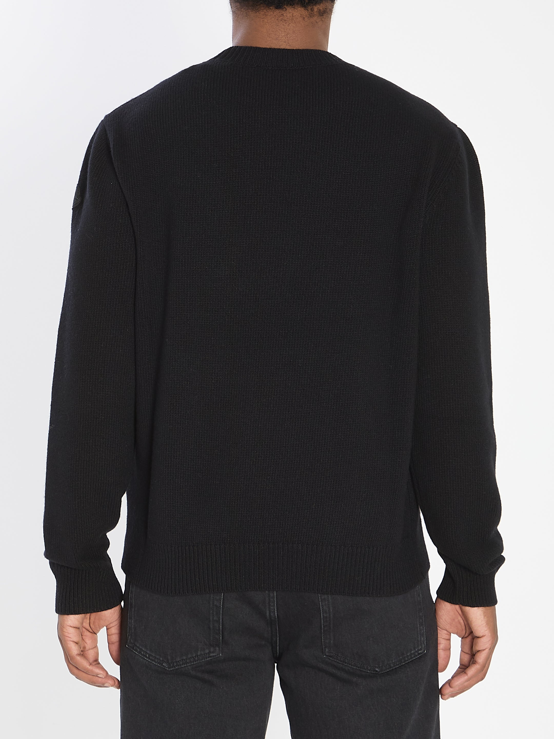 MONCLER Logo Sweater in Wool - Size L