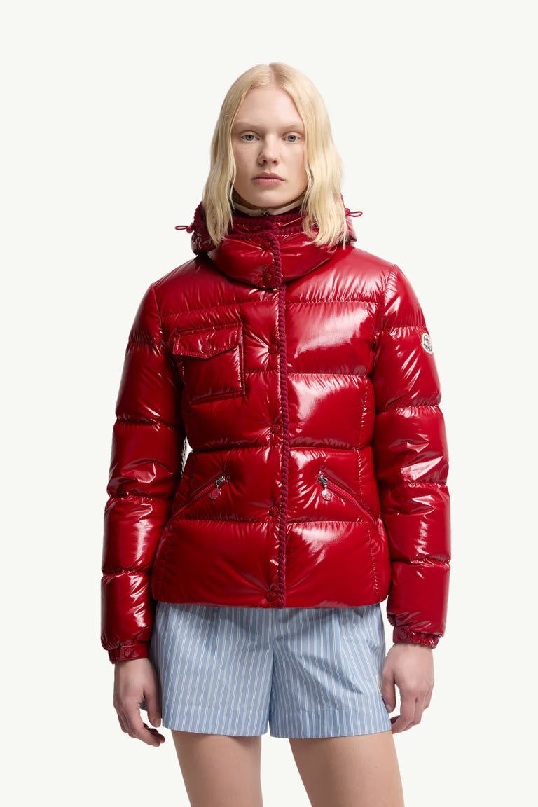 MONCLER Women's Nylon Glarenis Down Jacket - Size 46