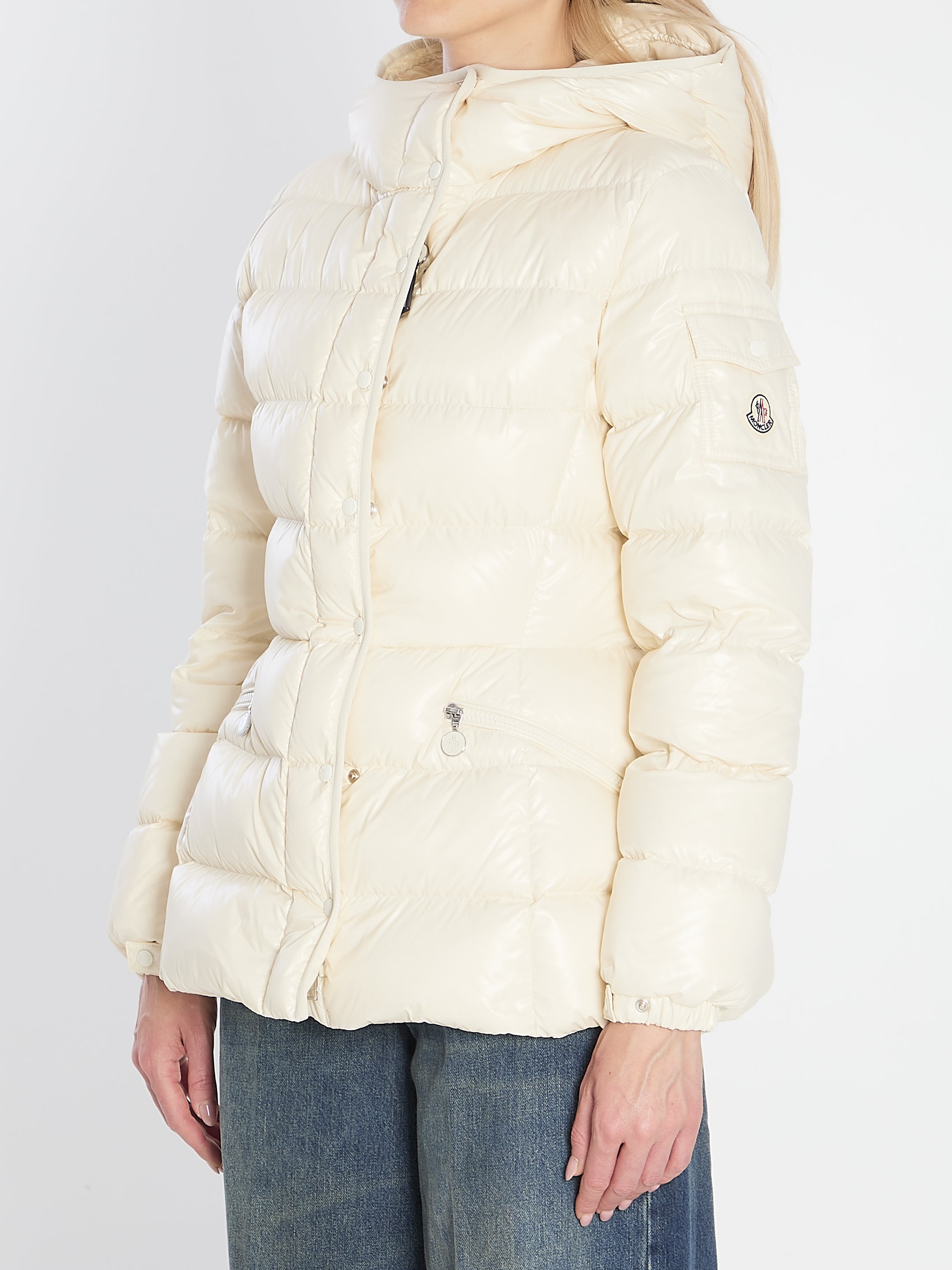 MONCLER Women's Slim Fit Puffer Jacket with Adjustable Hood - Size 02