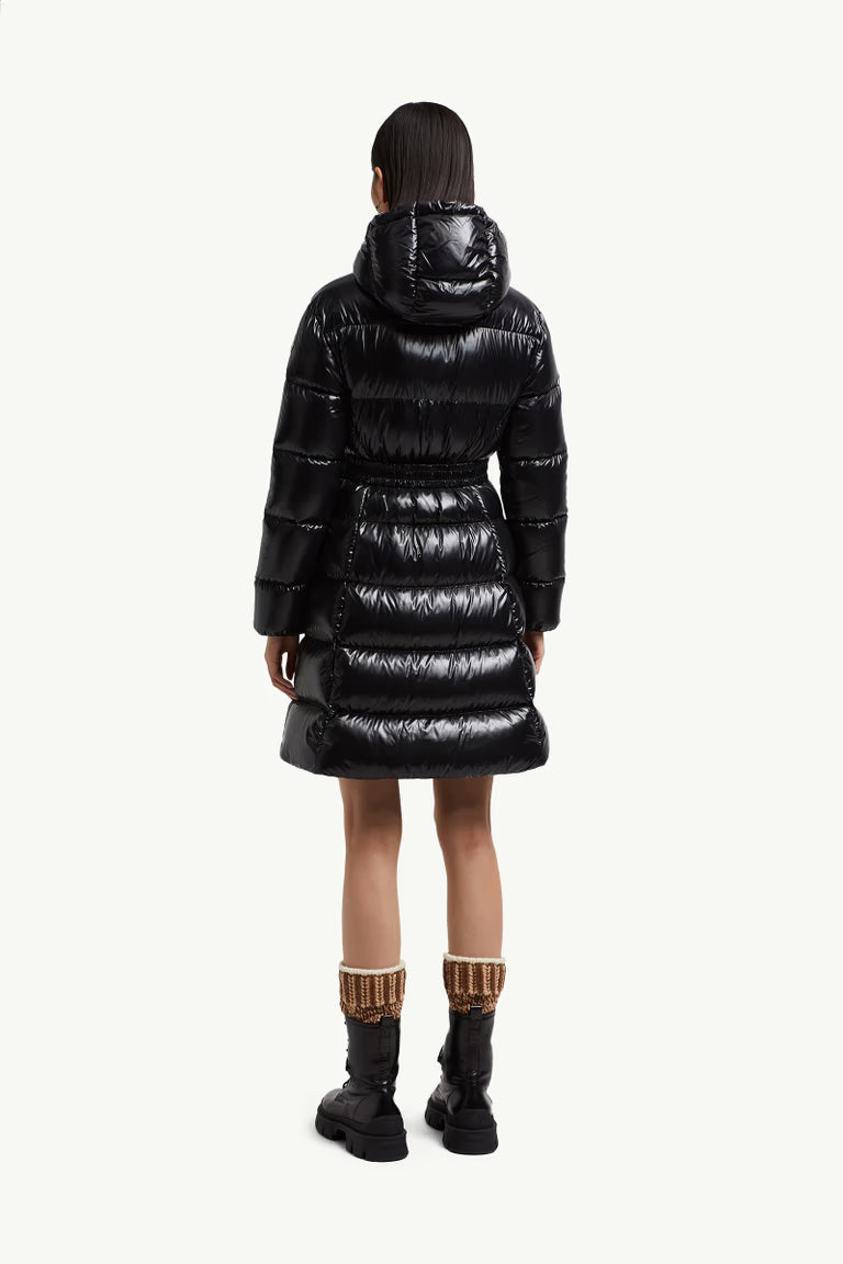 MONCLER Women's Long Down Jacket with Hood