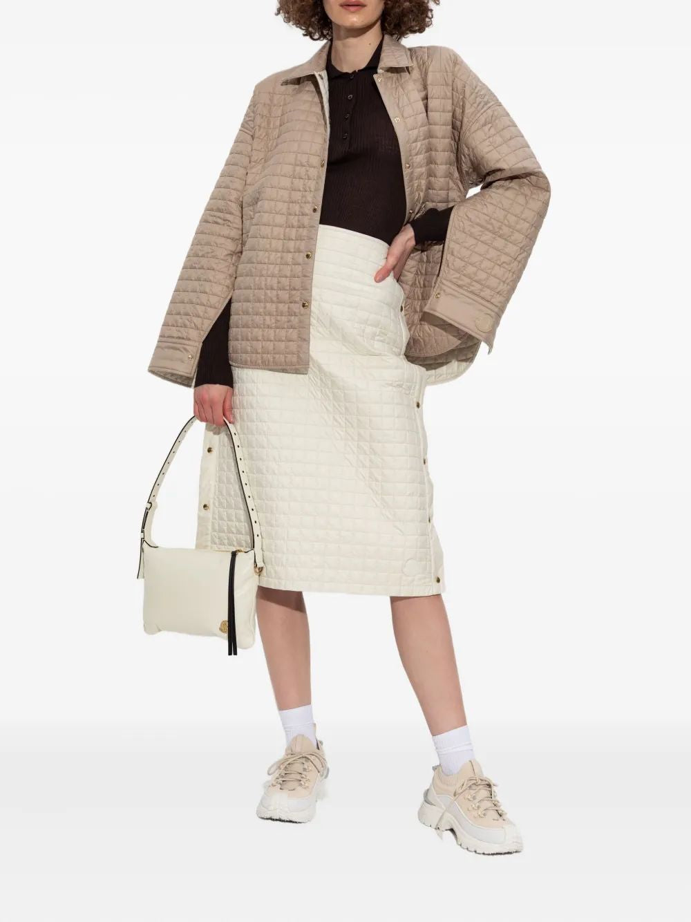 MONCLER Mini Polyester Skirt for Women - FW25 Collection