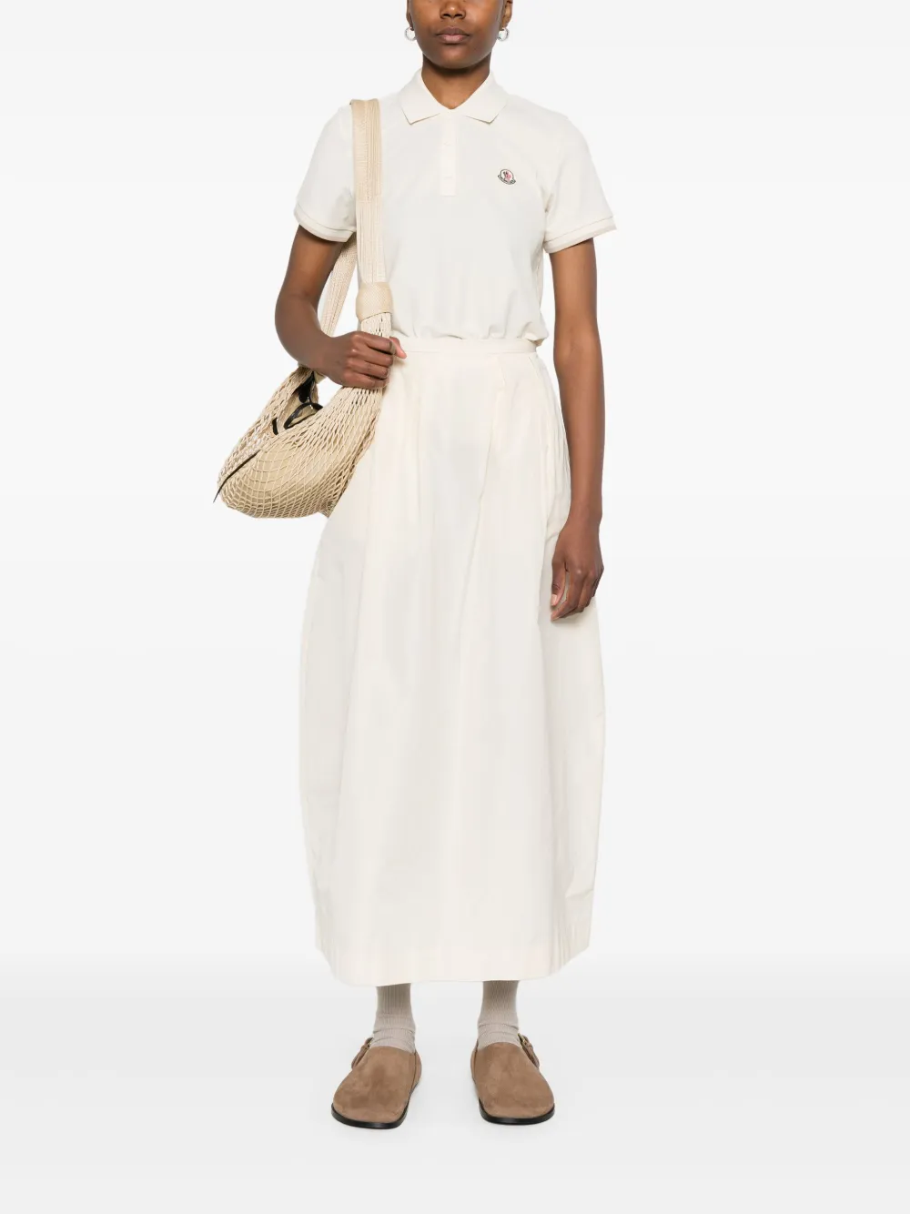 MONCLER Logo Patch Polo Shirt - Size S