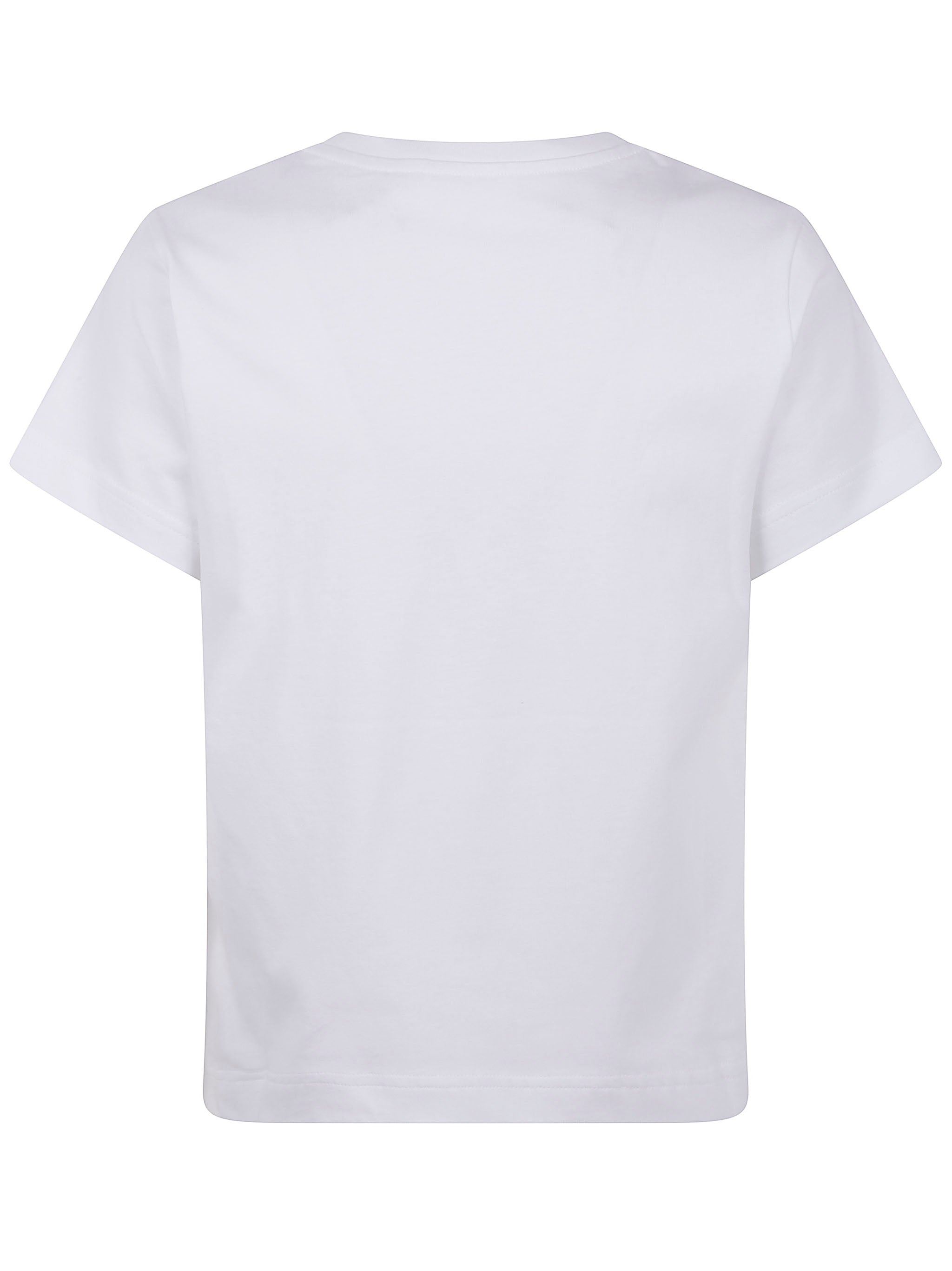 MONCLER Embroidered Cursive Logo Cotton T-Shirt