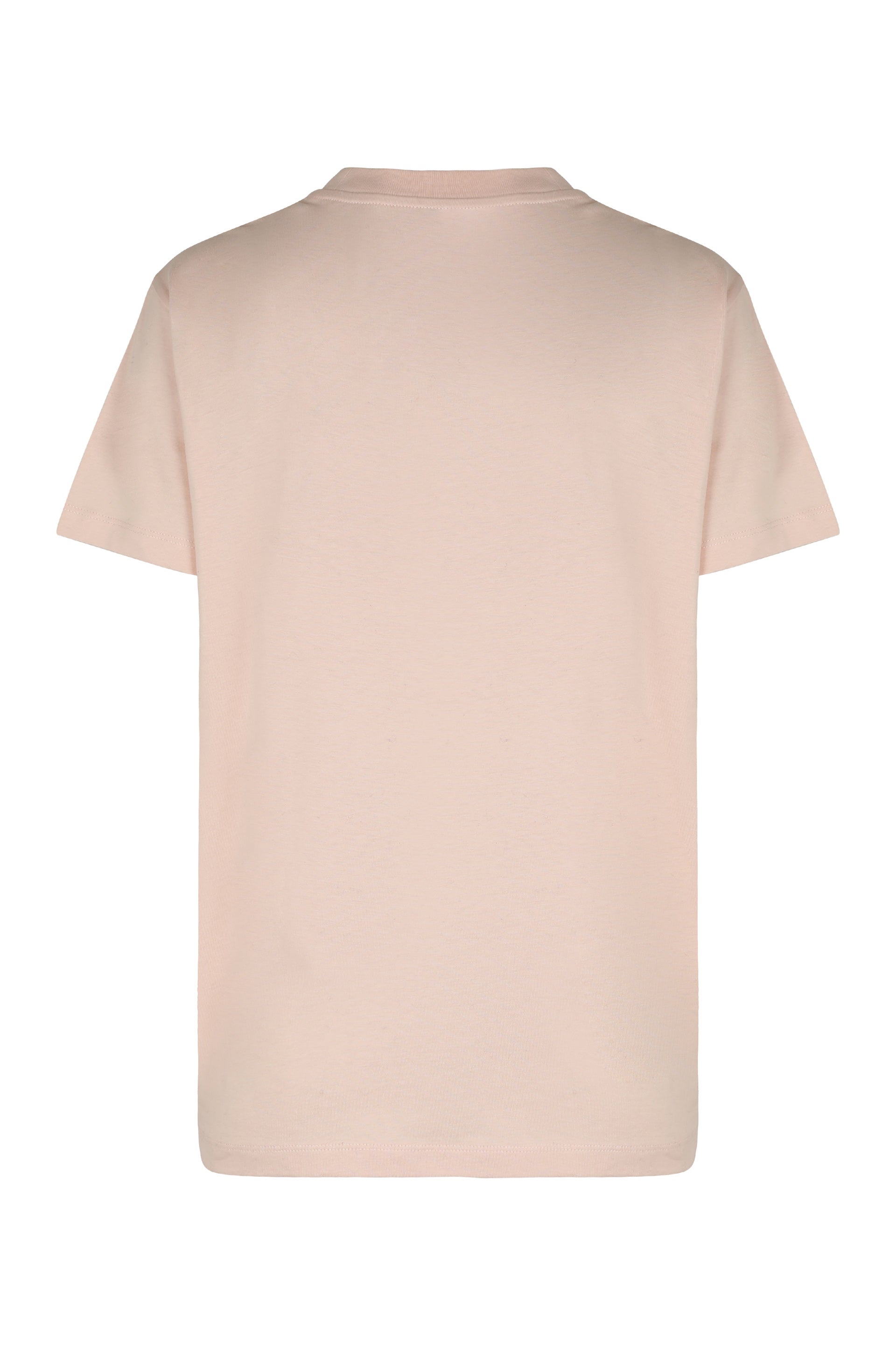 MONCLER Round Neck Cotton T-Shirt for Women