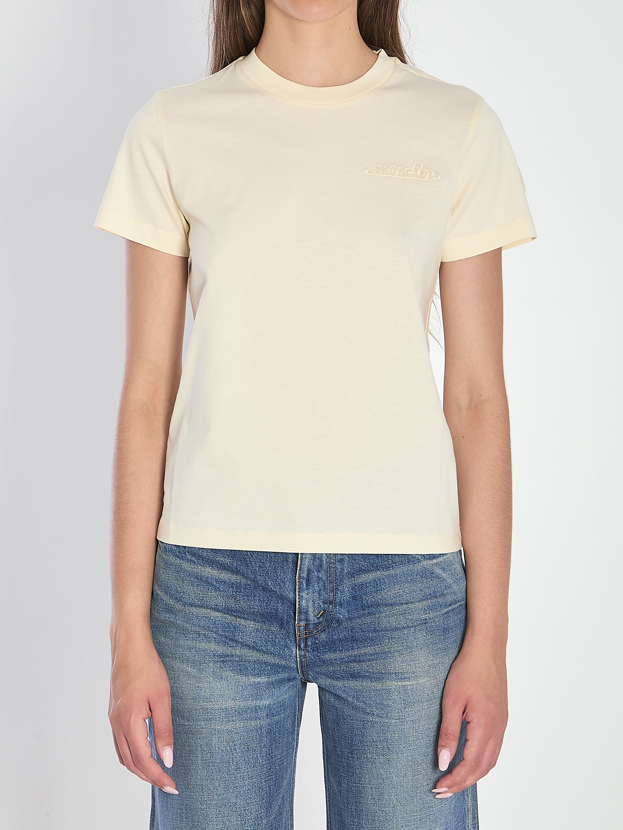 MONCLER Beaded Logo T-Shirt - XS