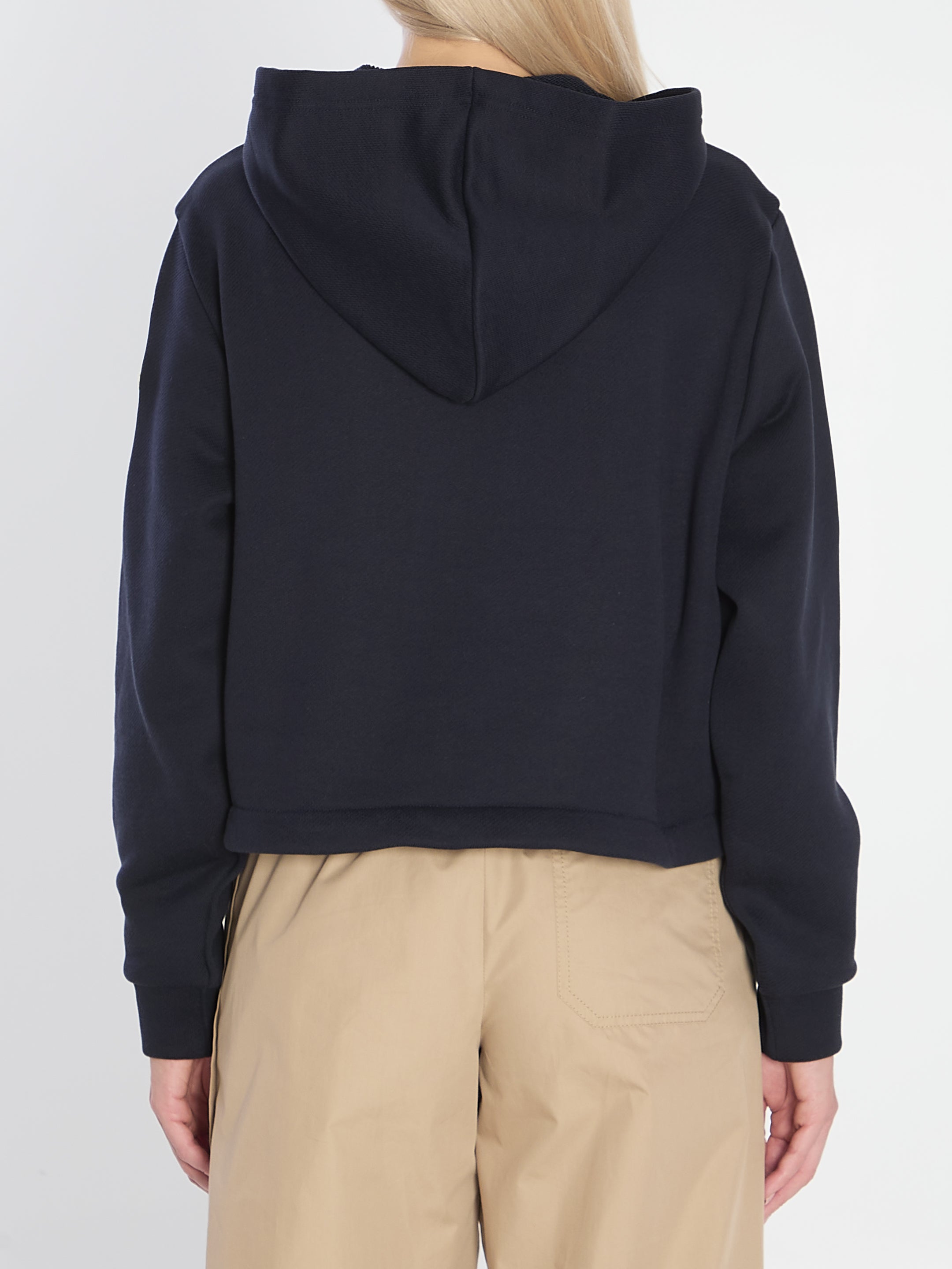 MONCLER Cotton Blend Zip Up Cardigan for Women - FW25