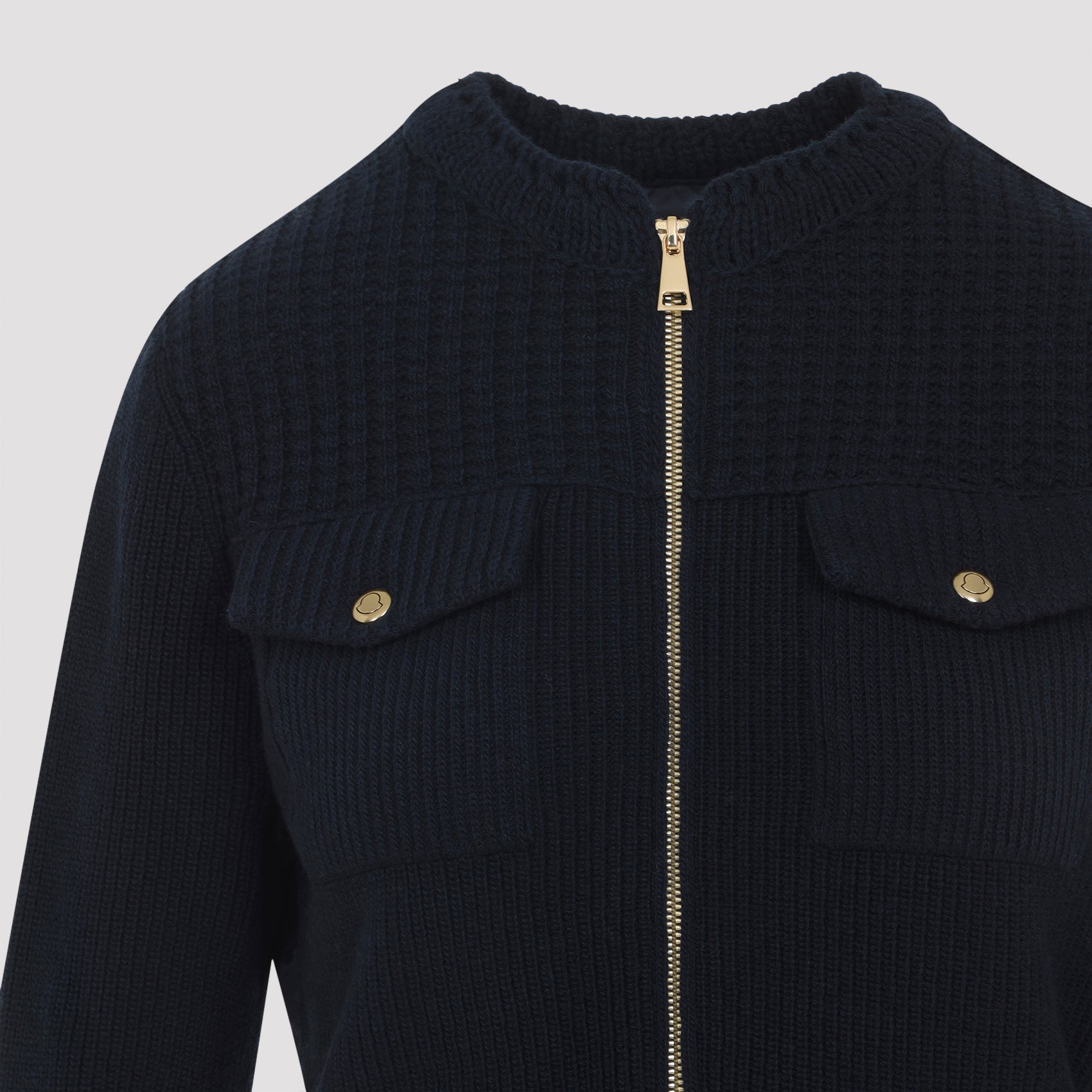 MONCLER Chic Women's Cardigan - 100% Virgin Wool