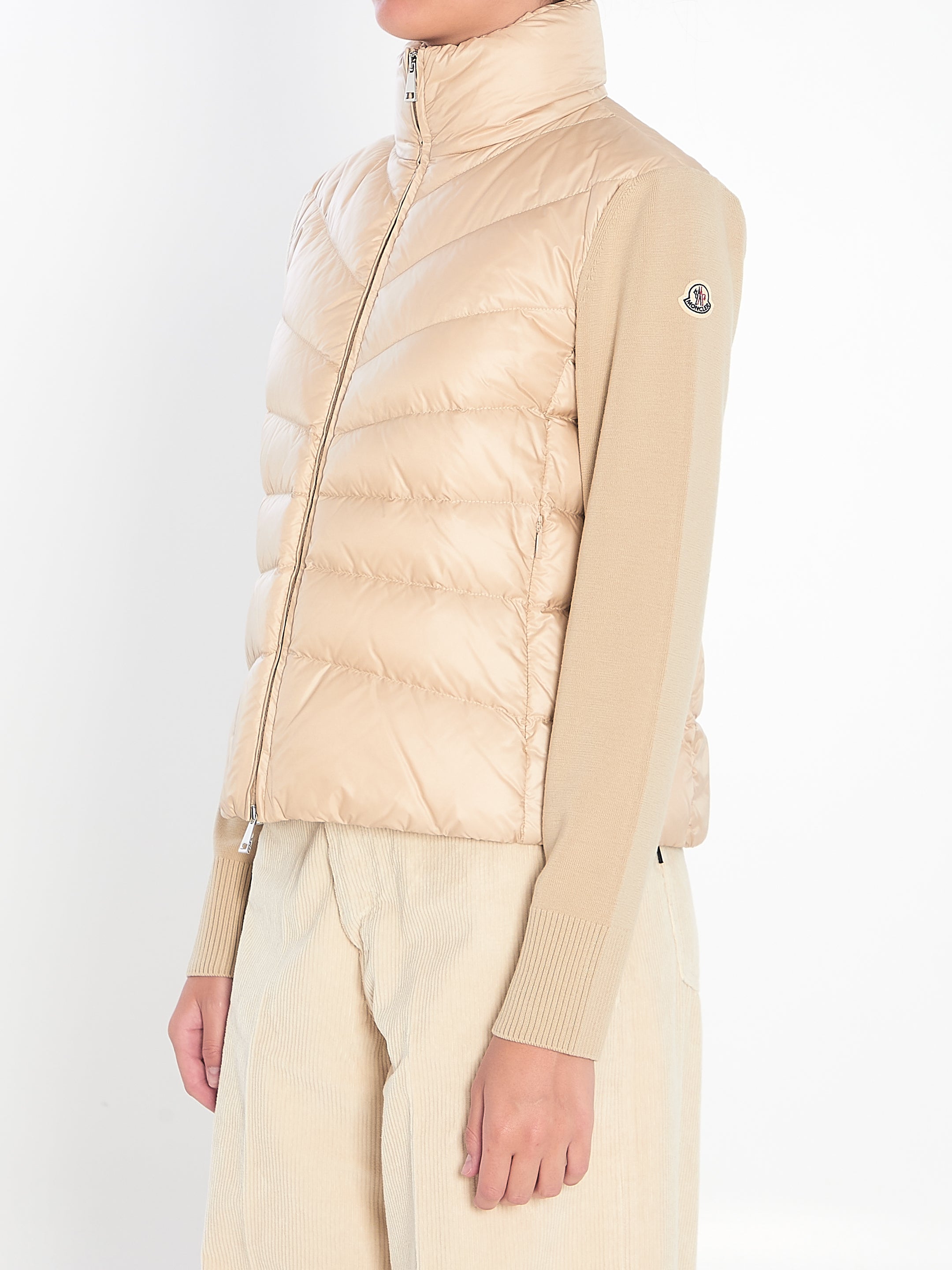 MONCLER Oversized Padded Wool Cardigan - XS