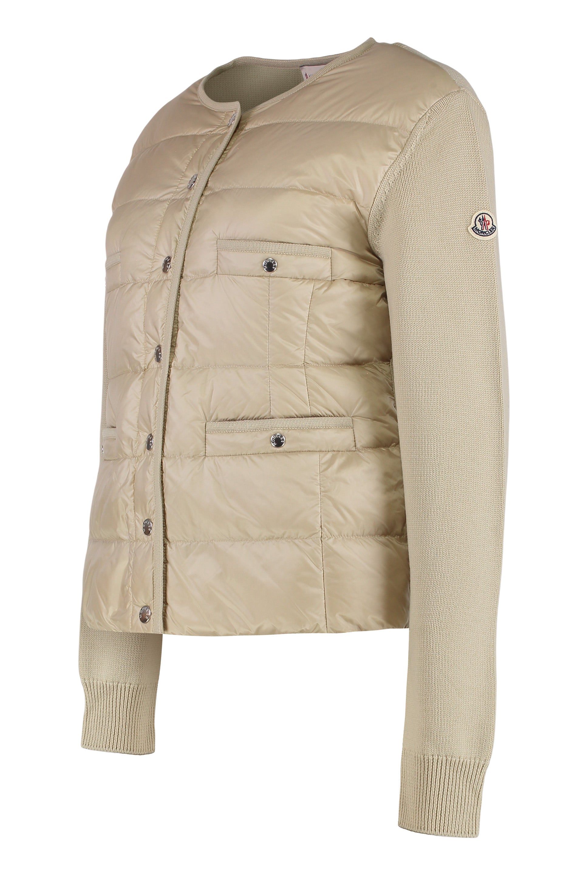 MONCLER Padded Front Panel Cardigan for Women