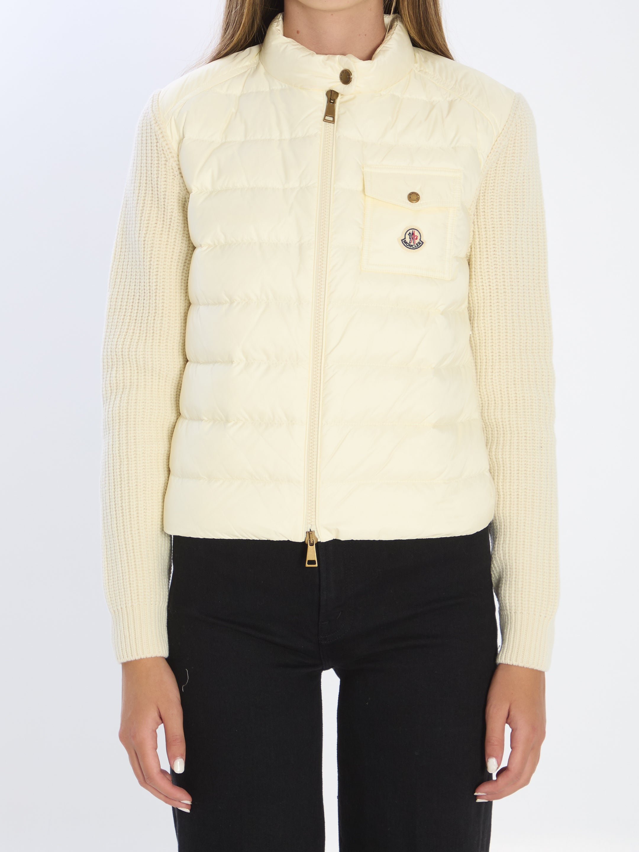 MONCLER Mini Padded Cardigan - Slim Fit