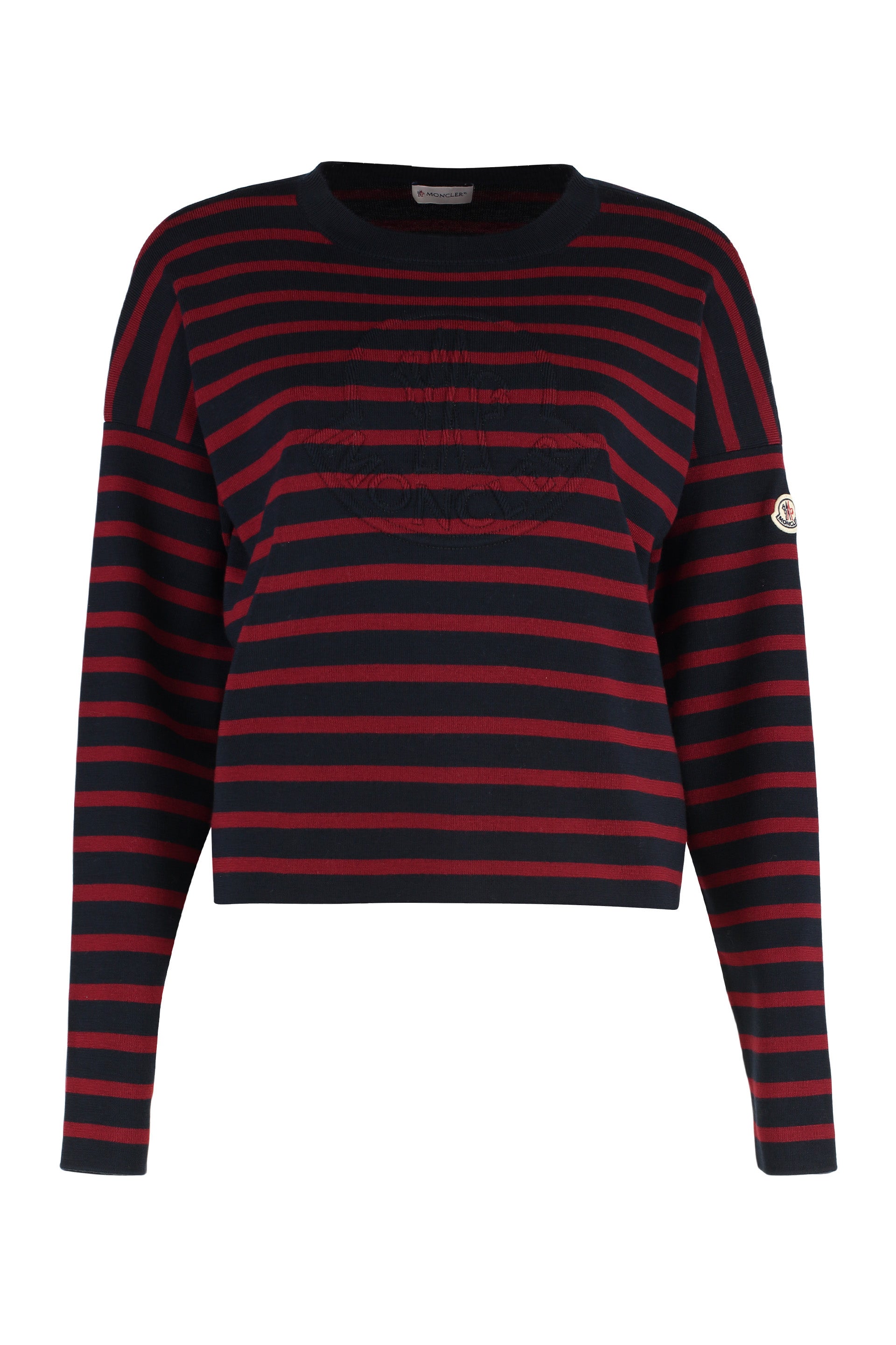 MONCLER Crew-Neck Virgin Wool Sweater for Women