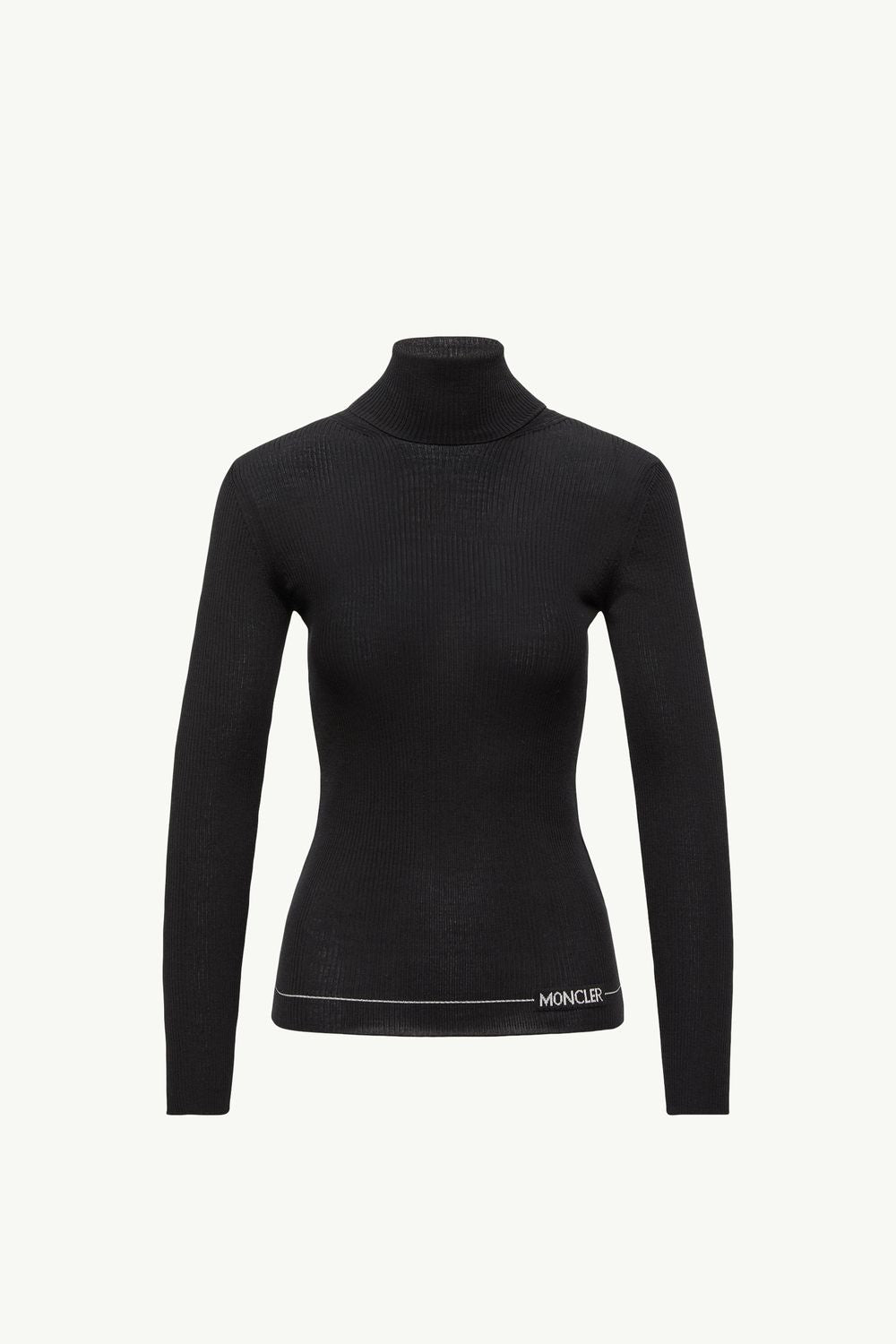 MONCLER Wool T-Neck T-Shirt for Women - FW25 Collection