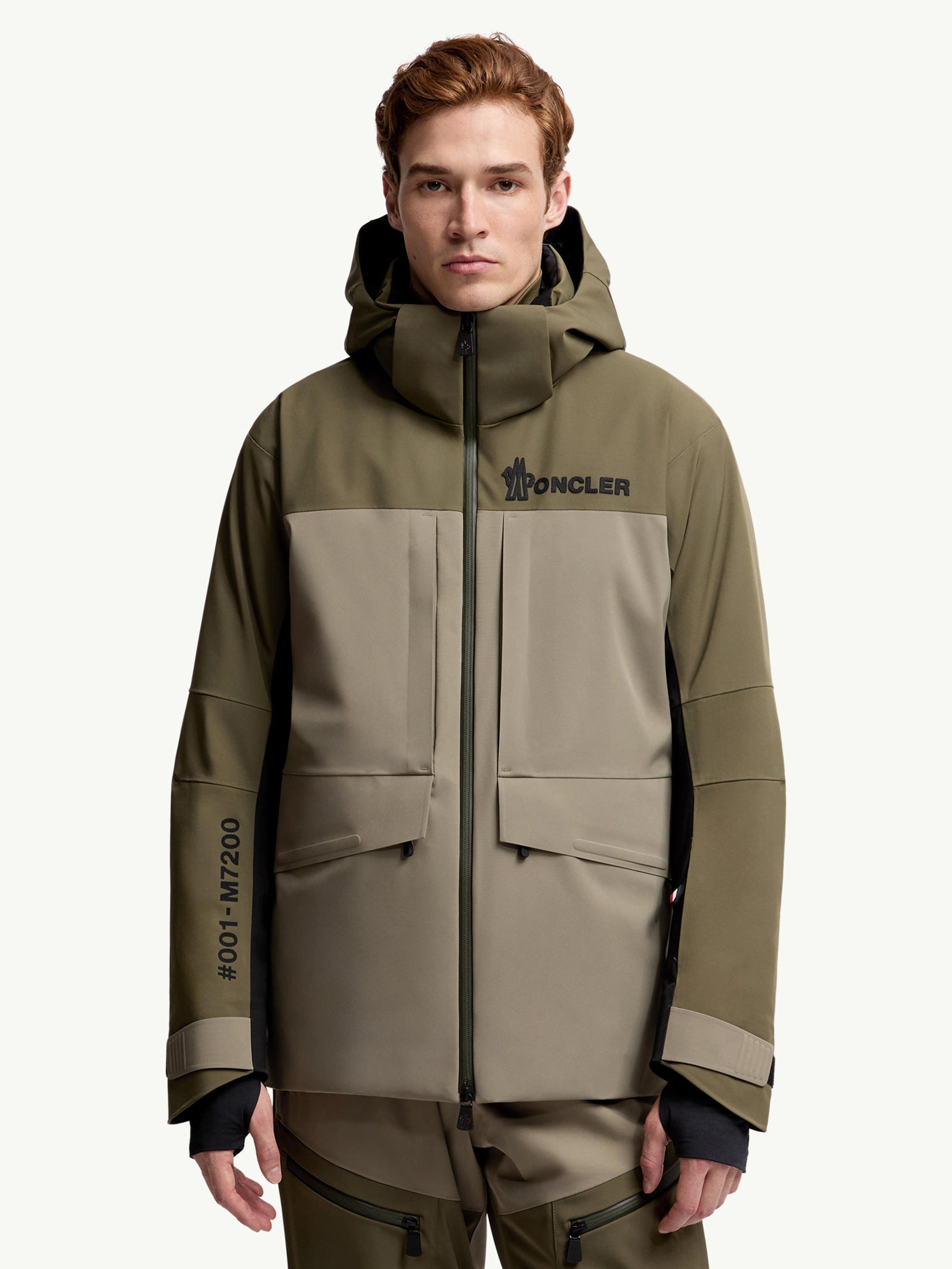 MONCLER Padded Ski Jacket with Hood for Men