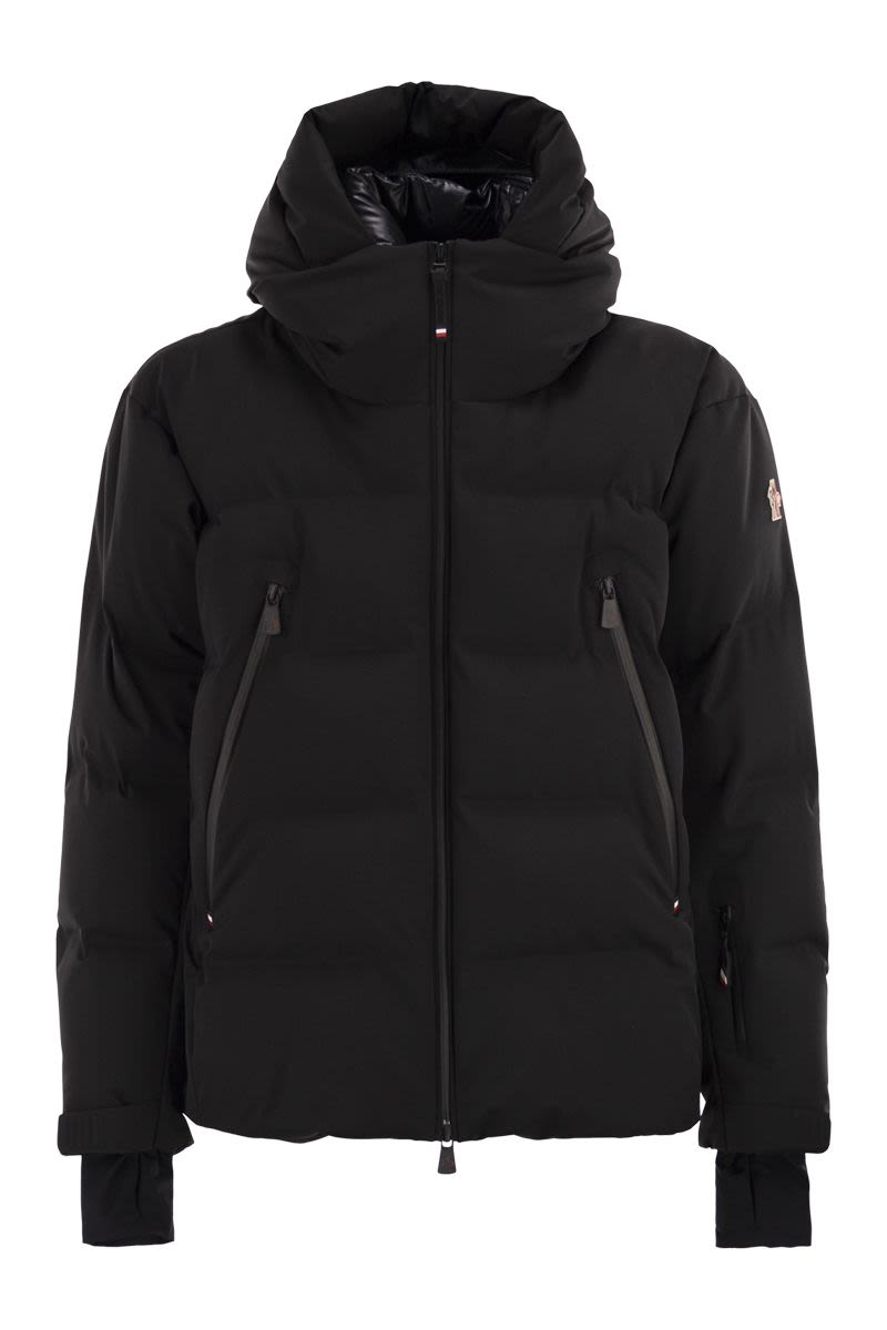 MONCLER GRENOBLE Short Down Jacket with Hood for Skiing and Outdoor Activities