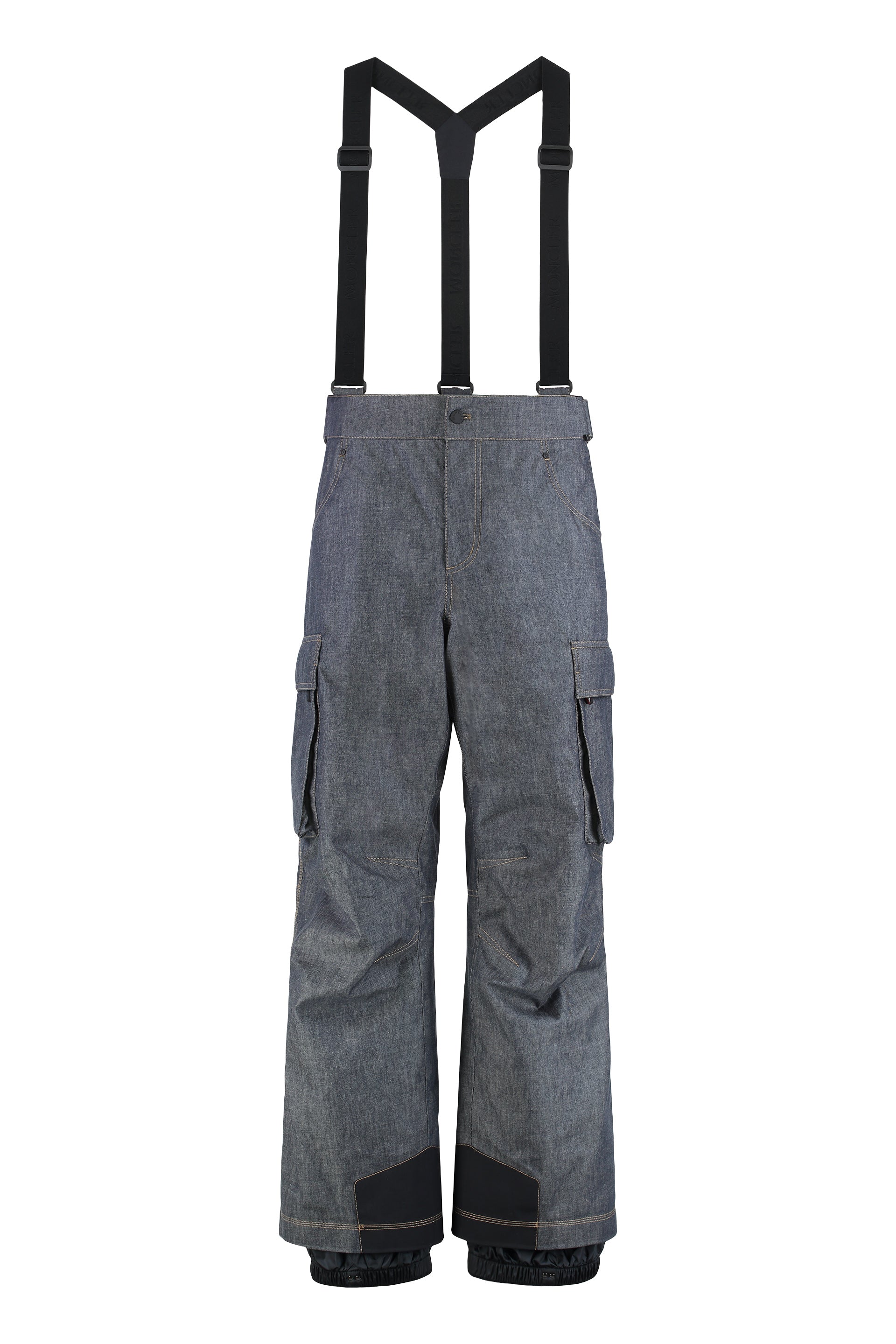 Moncler Grenoble Men's Ski Bib Overall - Padded Denim Design