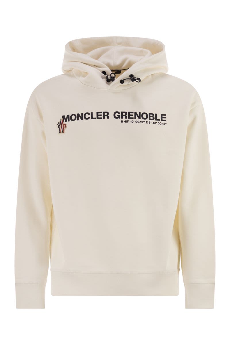 MONCLER GRENOBLE Logoed Cotton Hooded Sweatshirt - Oversized Fit