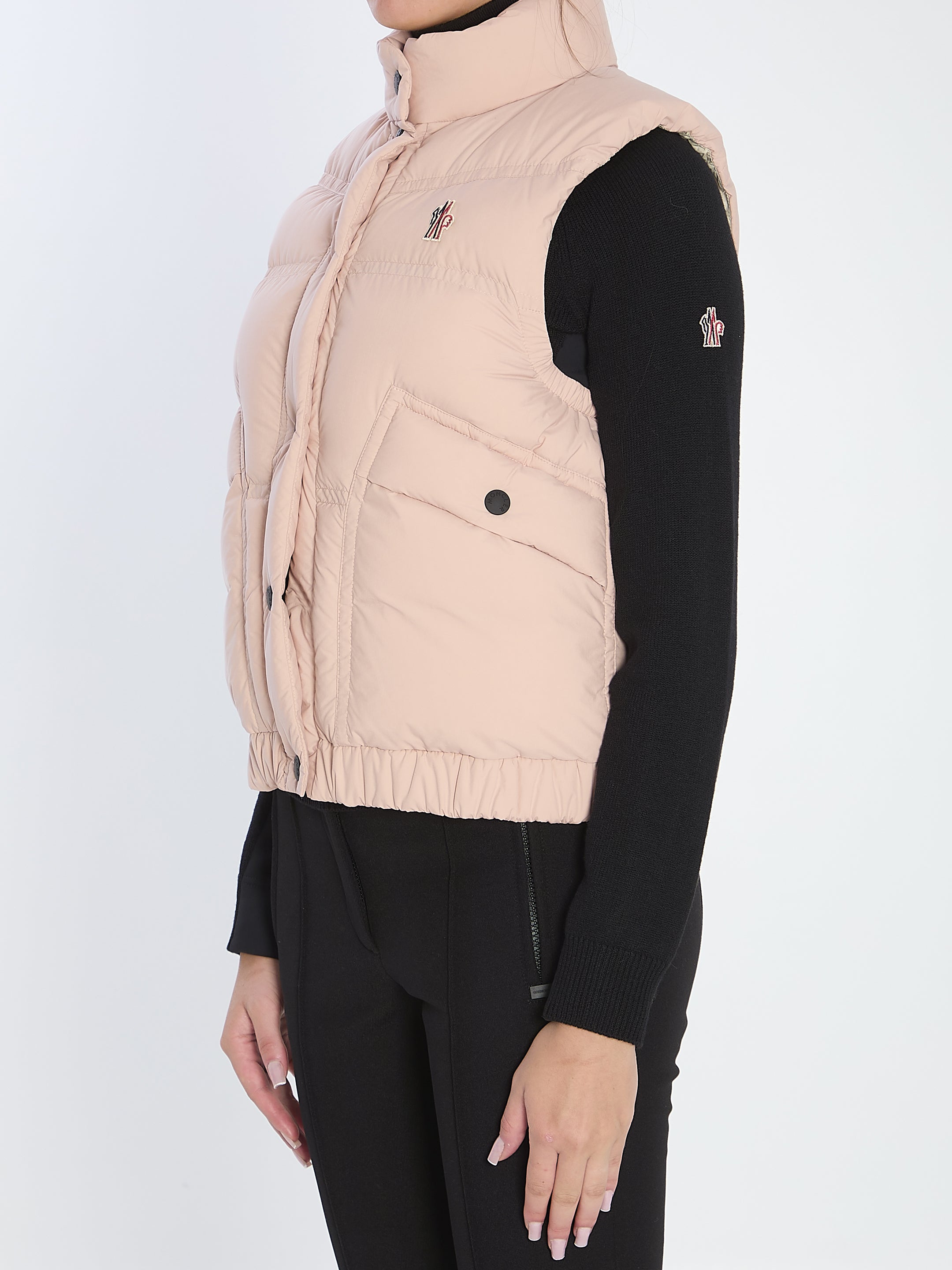 MONCLER GRENOBLE Women's Padded Vest with High Collar - Size 01