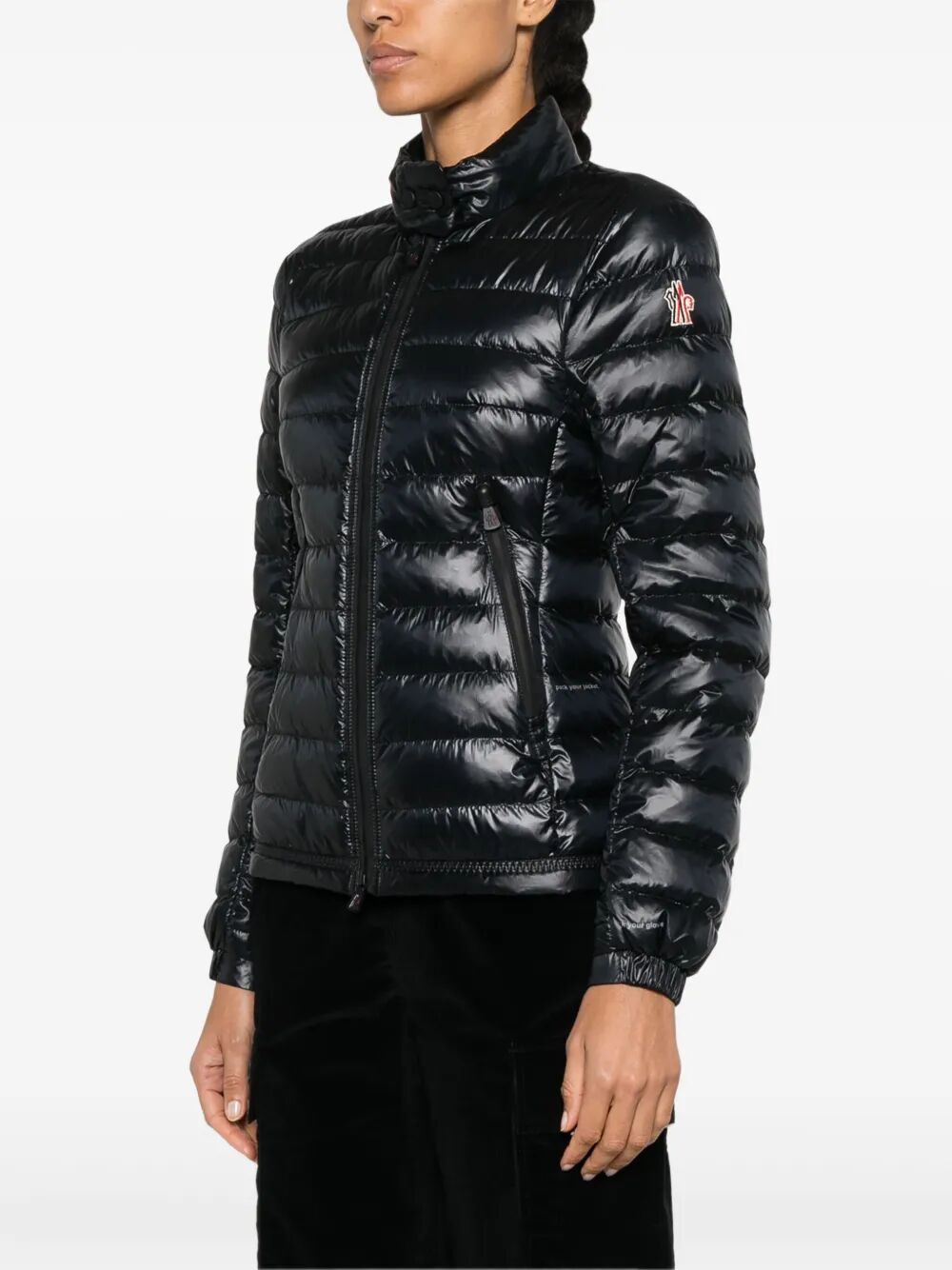 MONCLER Women's Packable Down Jacket with Two-Way Zip Closure
