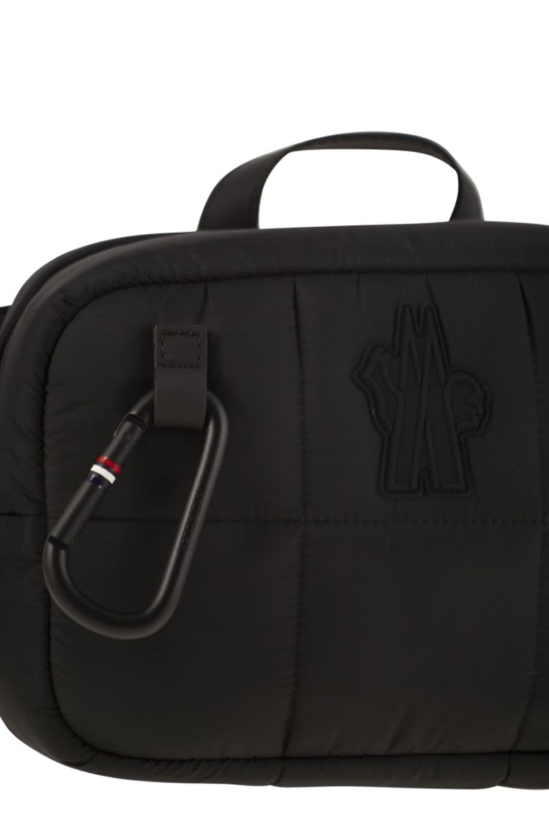 MONCLER Quilted Nylon Shoulder Handbag with Adjustable Strap