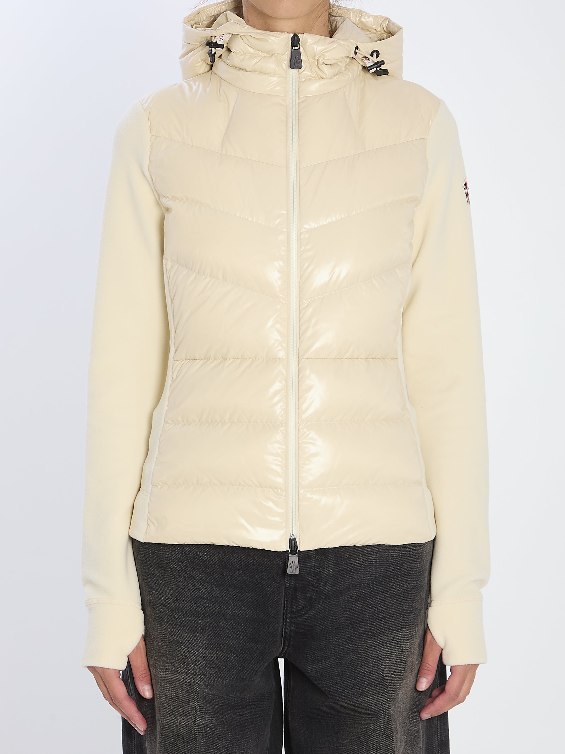 MONCLER Women's Cardigan Sweater with Hood - Size S