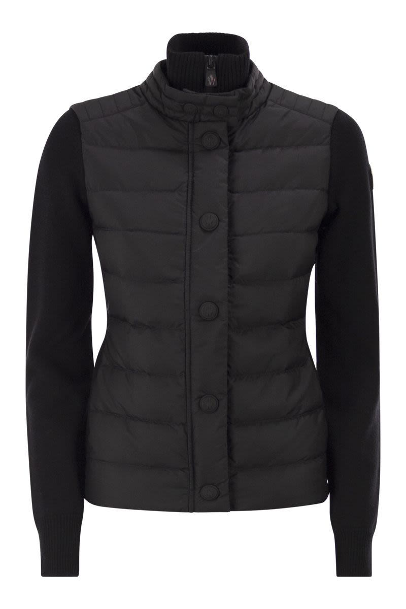 MONCLER GRENOBLE Padded Wool Cardigan