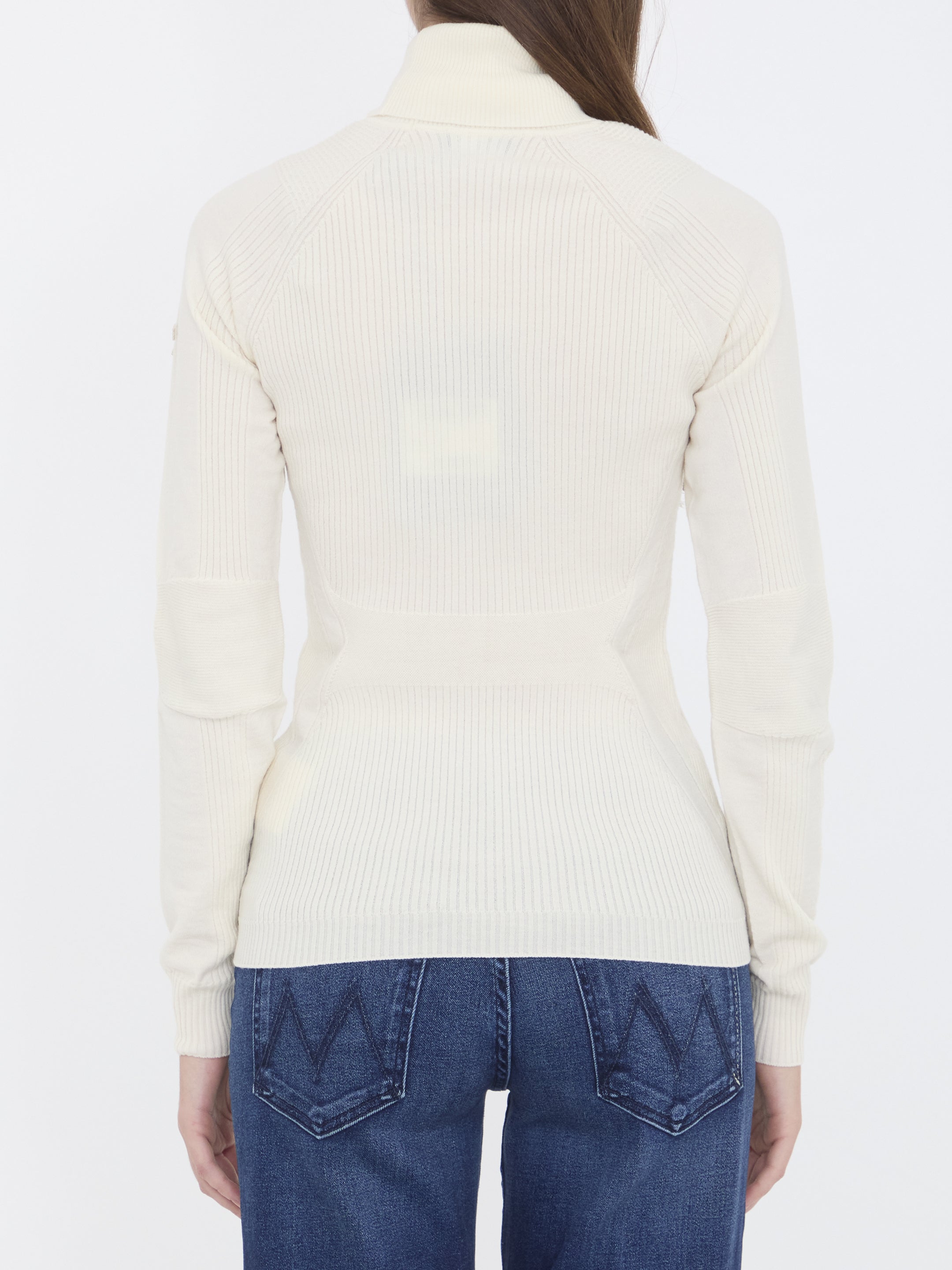 MONCLER GRENOBLE Wool Blend Turtleneck Sweater - Women's Regular Fit
