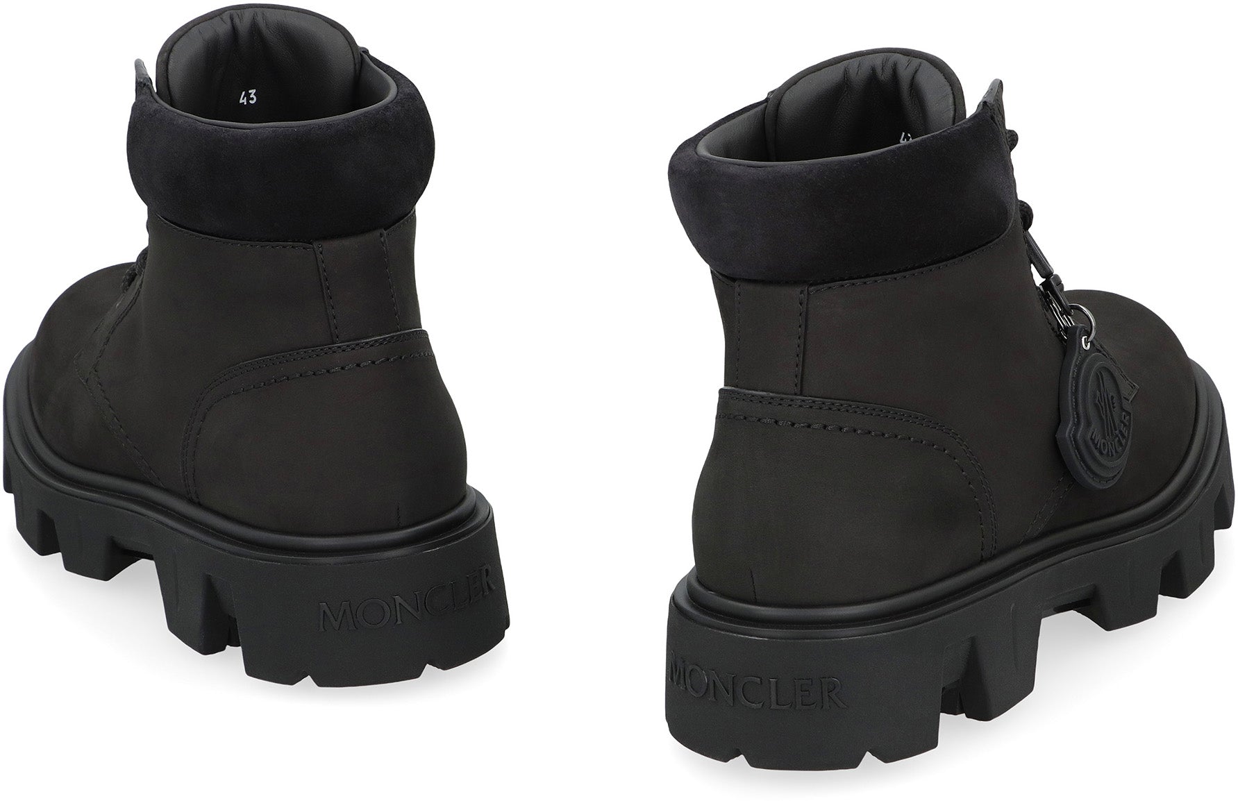 MONCLER Sturdy Lace-Up Boots for Men - Peak City Collection