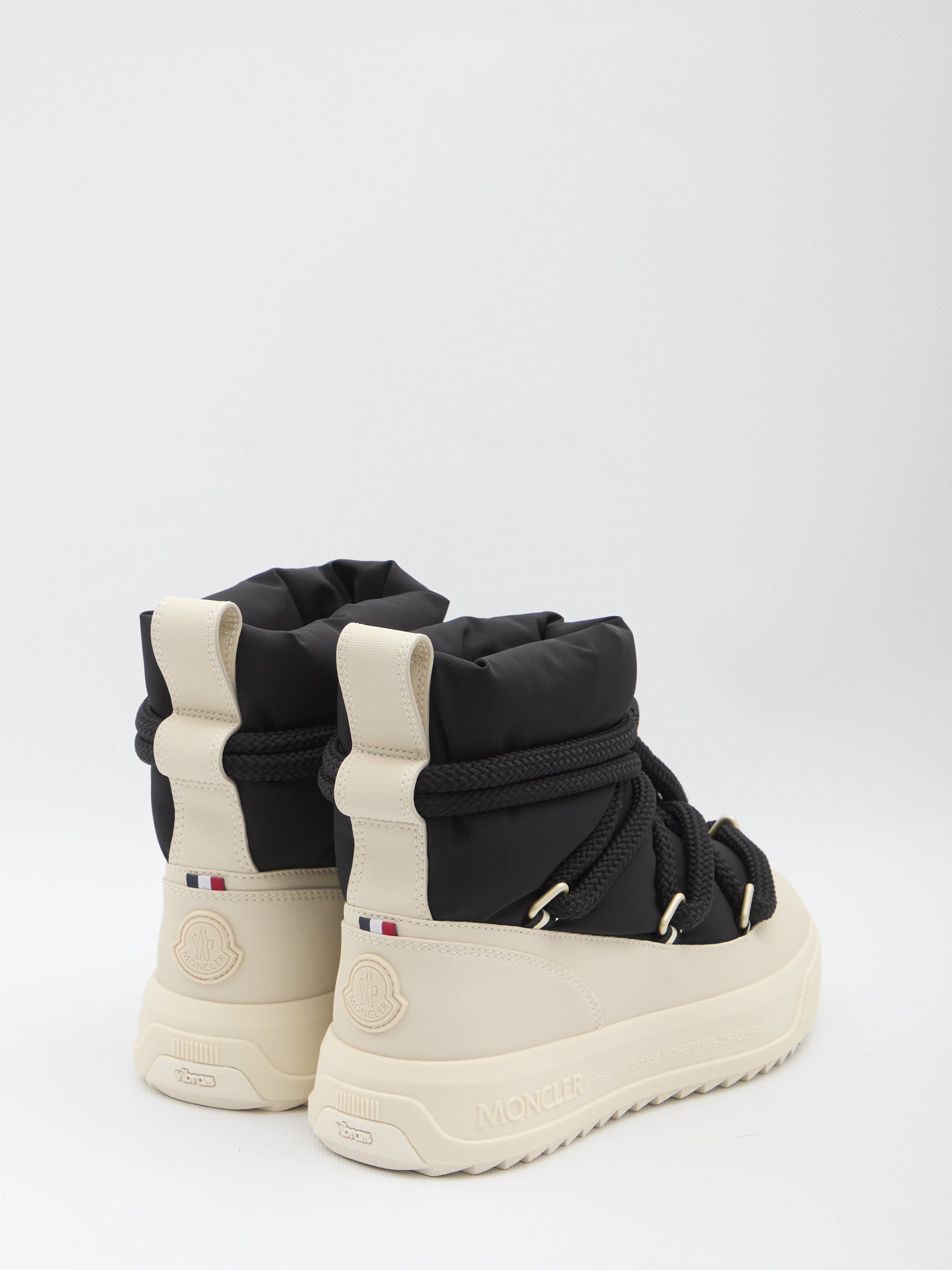 MONCLER Mid Height Textured Rubber Boots