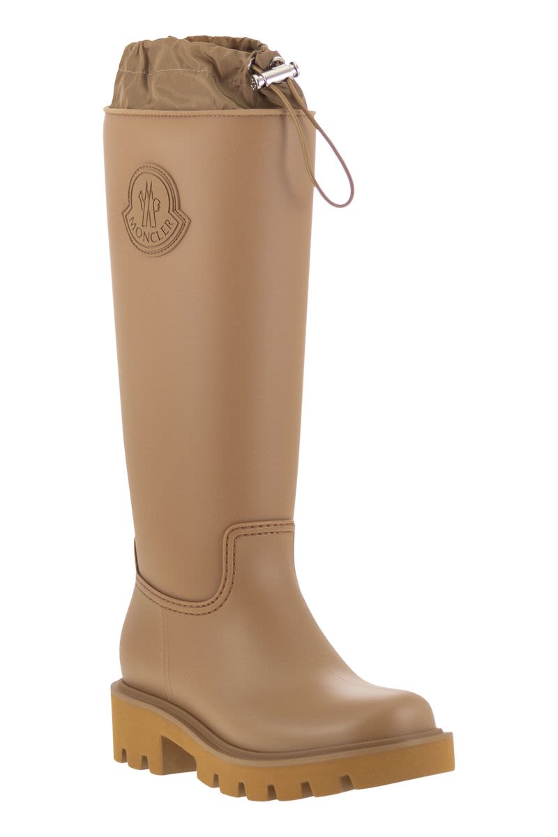 MONCLER Knee-High Rain Boots with Minimalist Silhouette