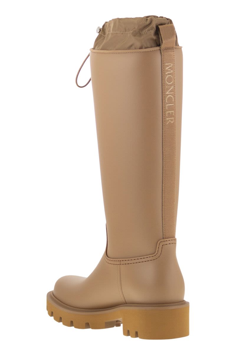 MONCLER Knee-High Rain Boots with Minimalist Silhouette