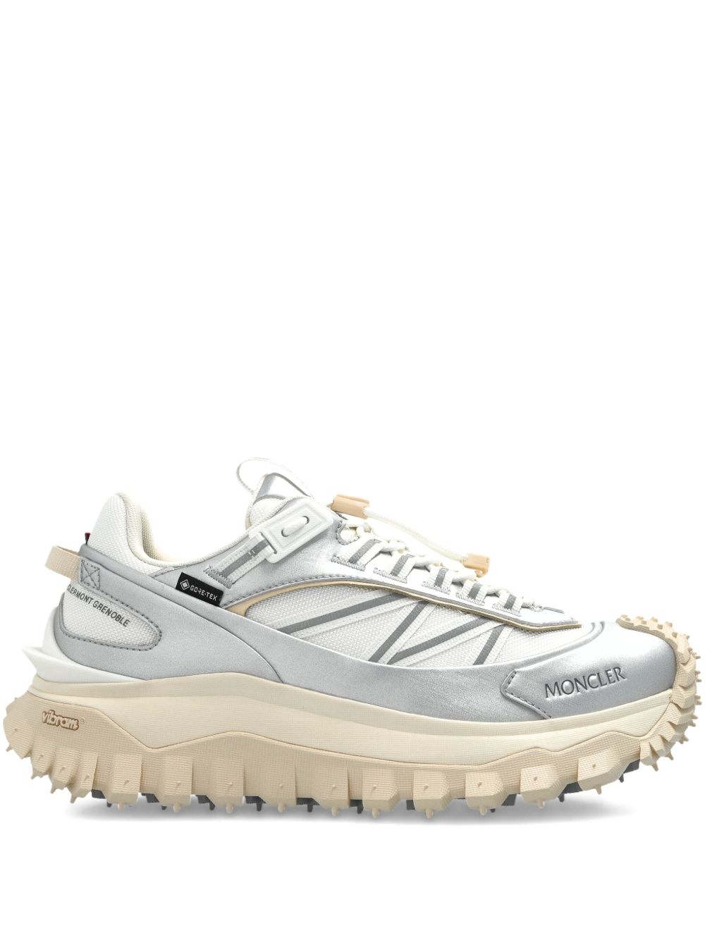 MONCLER Trail-Ready Leather Trainers for Women - 4.5 cm Sole Height