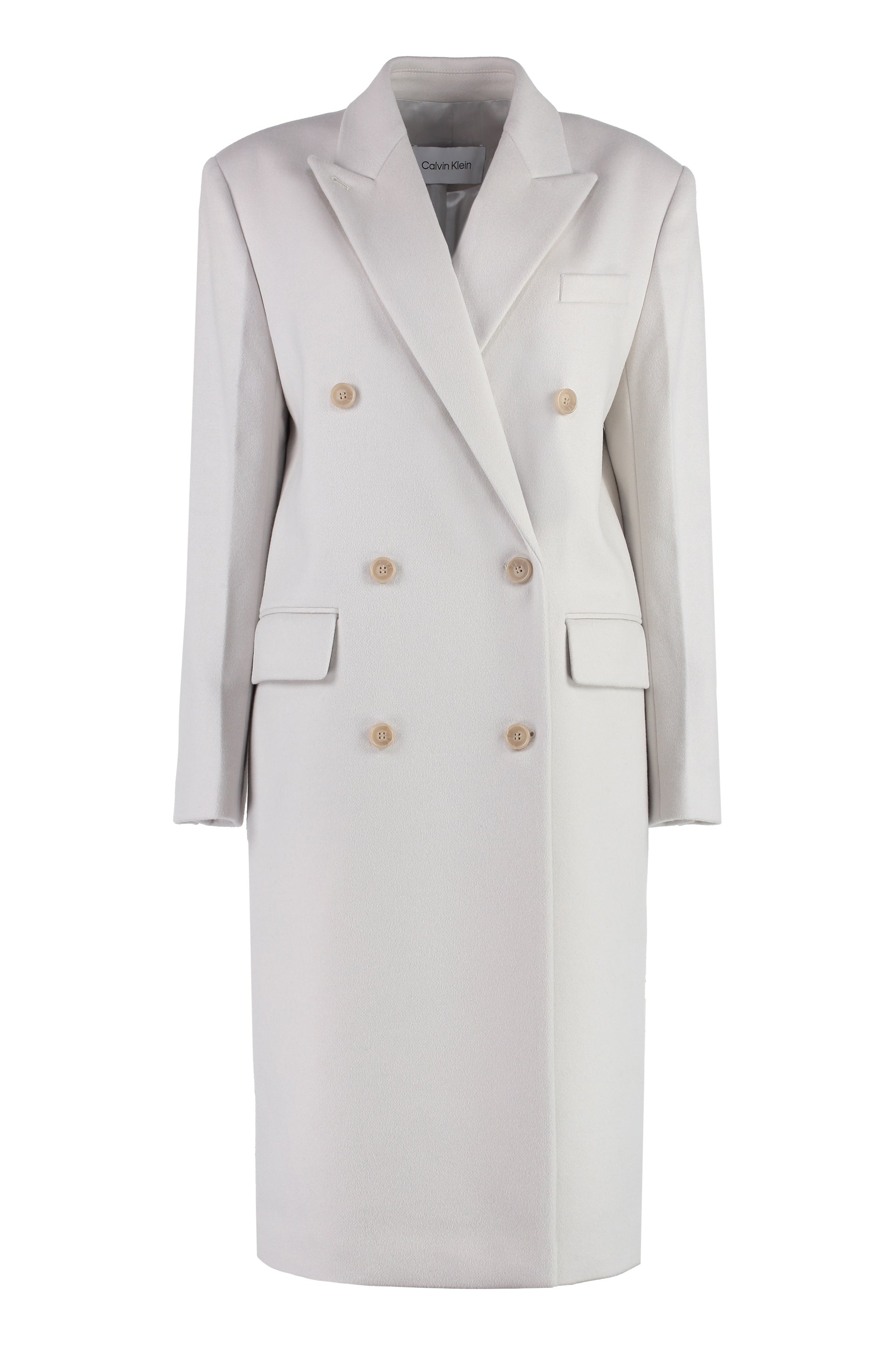 CALVIN KLEIN Double-Breasted Wool Jacket