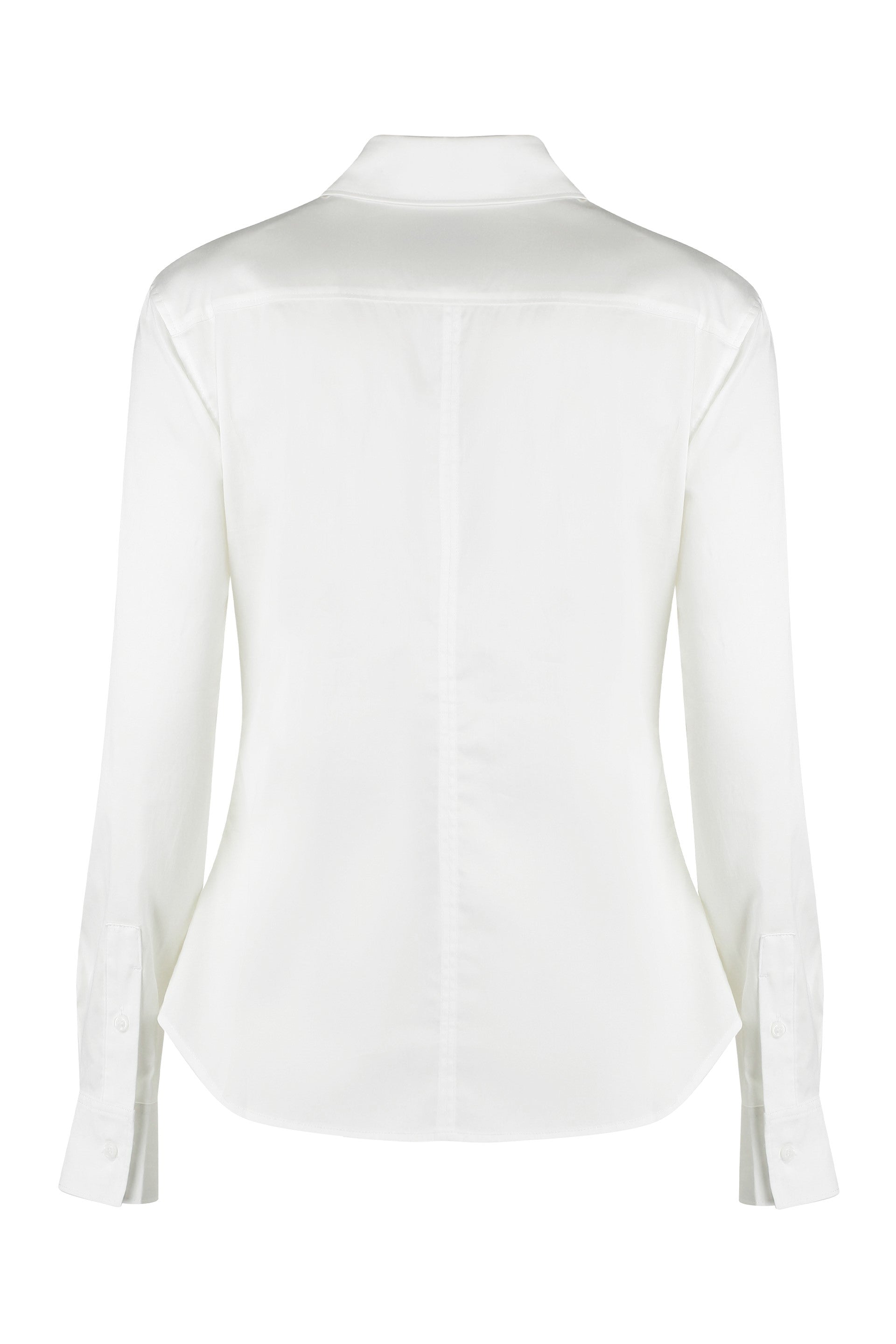 CALVIN KLEIN Classic Cotton Oxford Shirt with Rounded Hem for Women