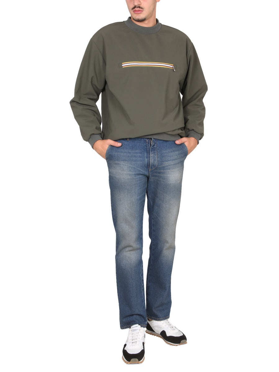 K-WAY Front Pocket Zippered Sweatshirt for Men
