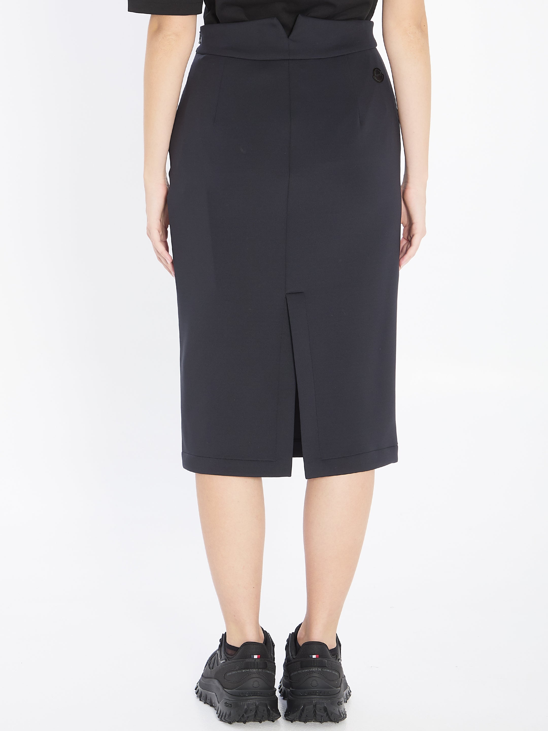 MONCLER GENIUS Women’s Pencil Skirt with Back Slit Hem