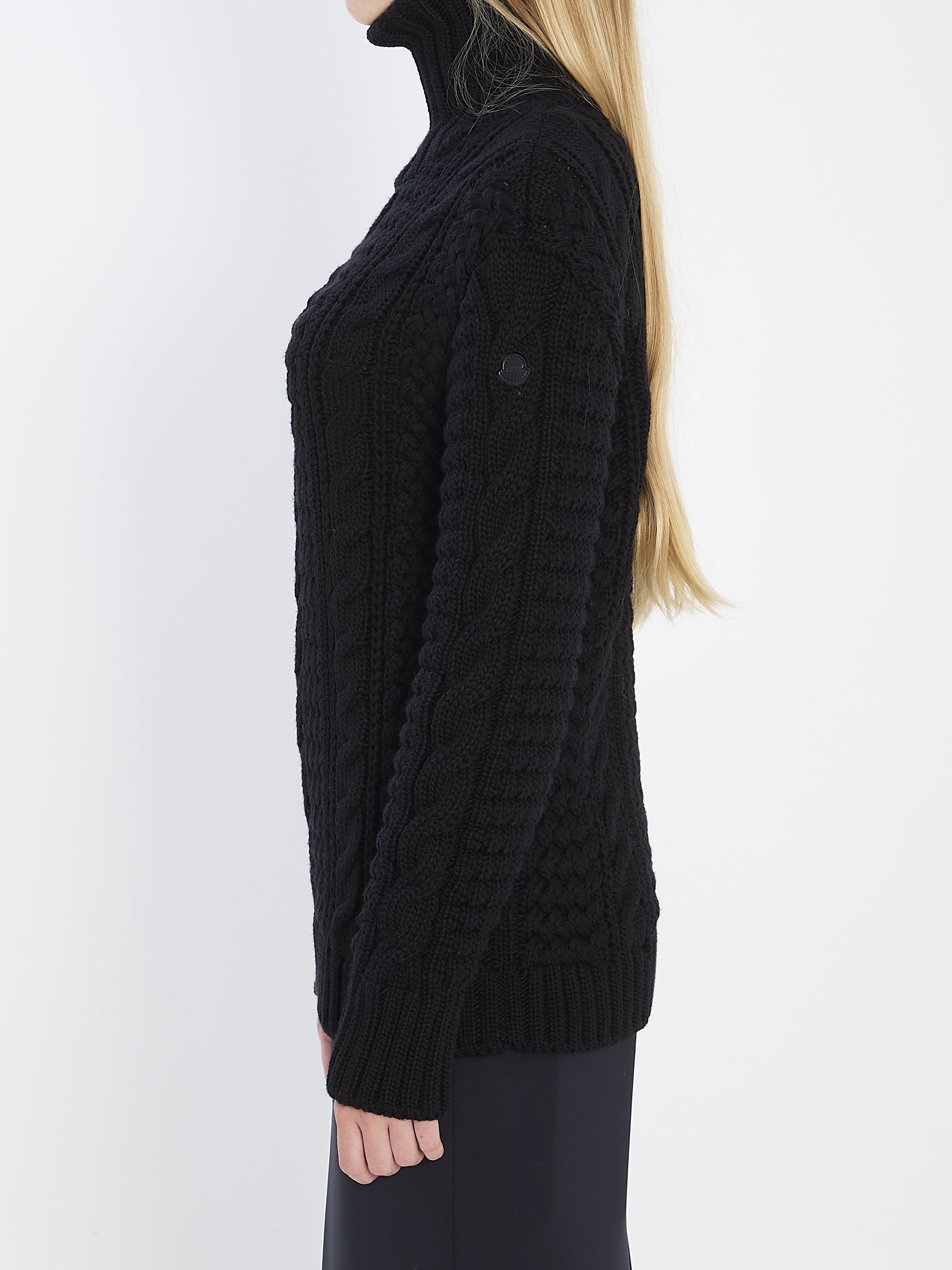 MONCLER GENIUS Elegant Virgin-Wool Turtleneck Sweater for Women