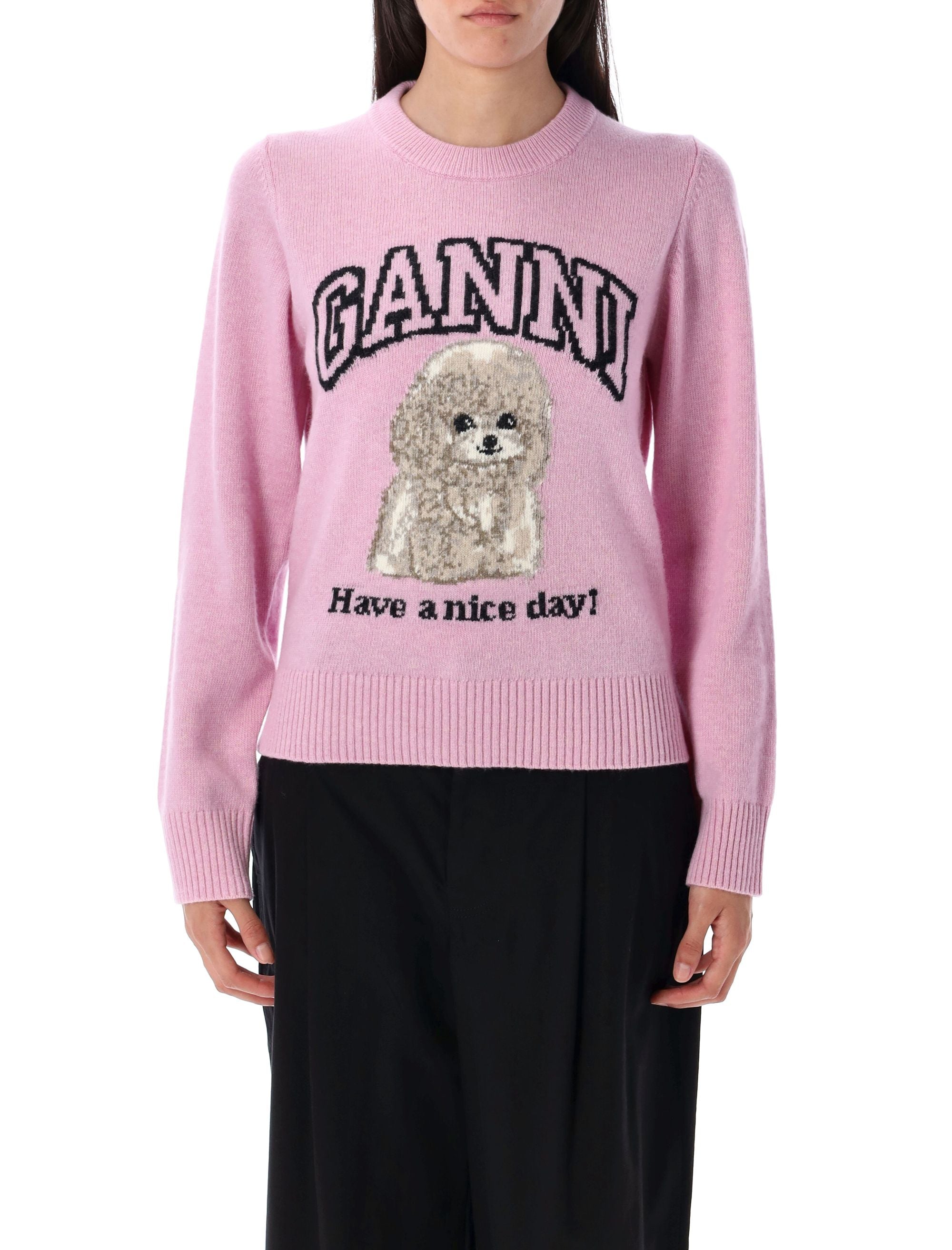 GANNI Knit Poodle Sweater