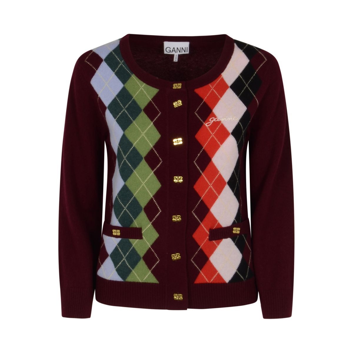 GANNI Cozy Mix Cardigan