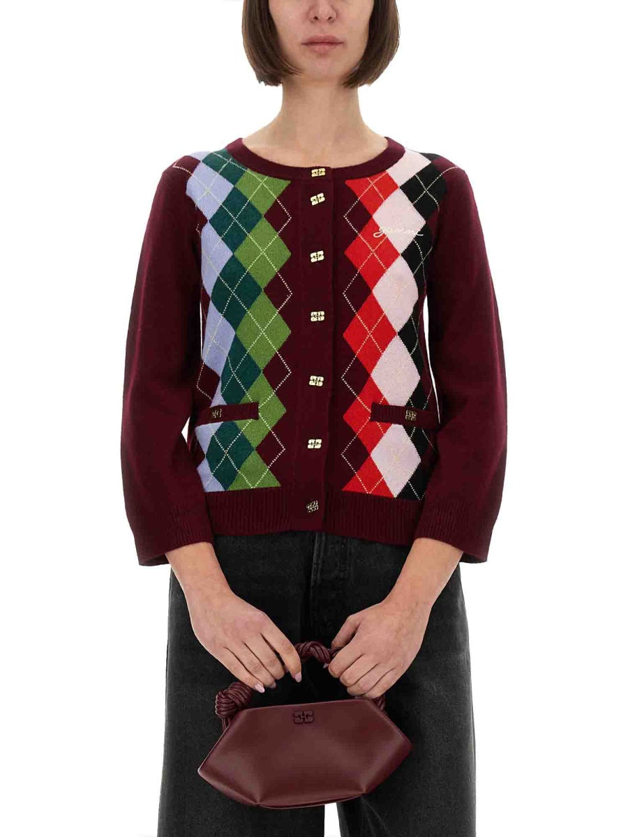 GANNI Cashmere Blend Cardigan