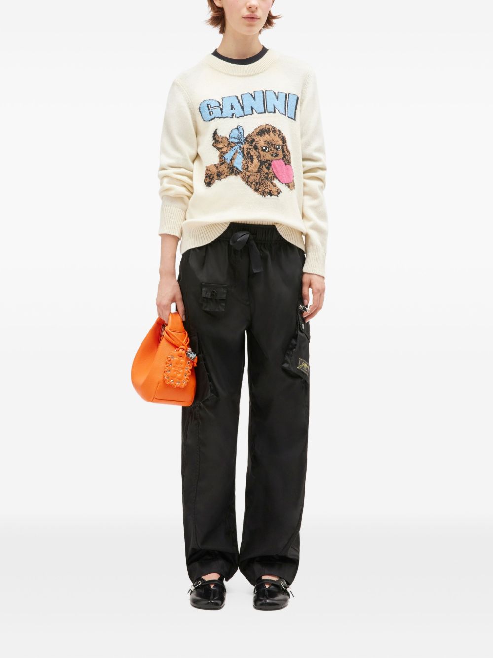 GANNI Fluffy Puppy Love Wool Sweater