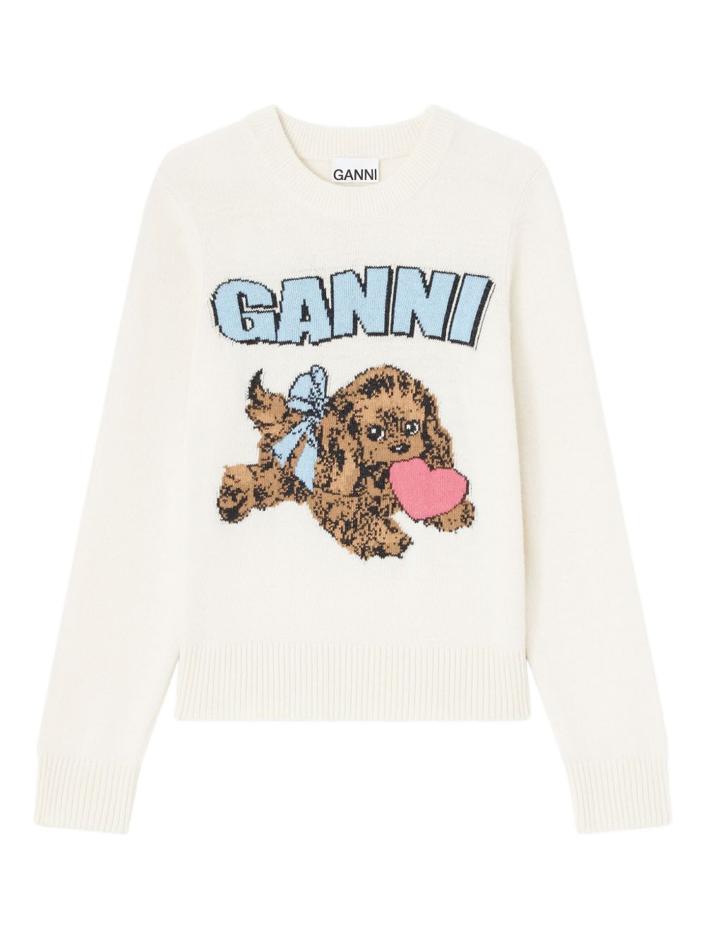 GANNI Fluffy Puppy Love Wool Sweater