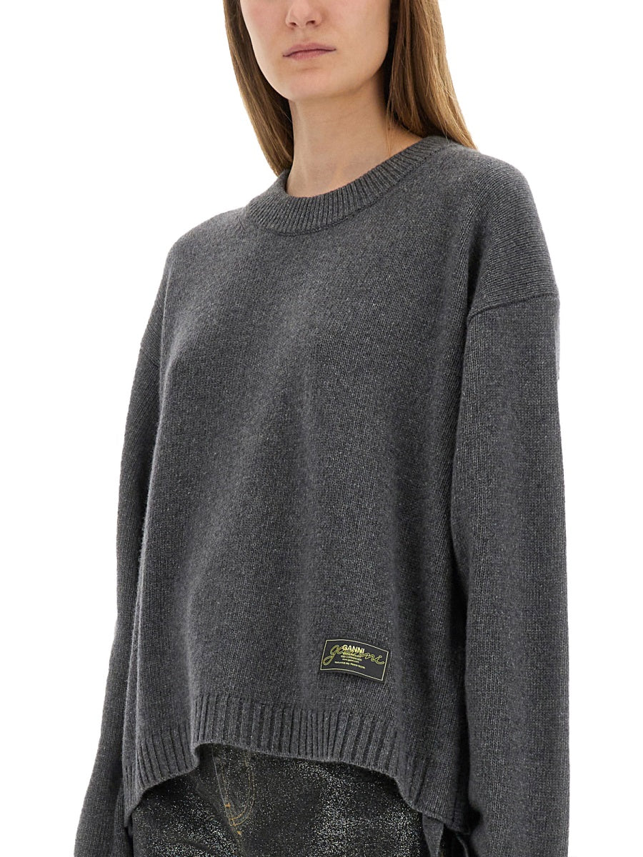 GANNI Recycled Wool Sweater for Women