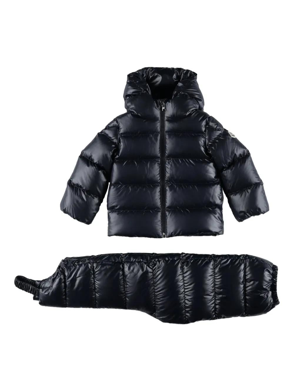 MONCLER KIDS Mini Woven Jumpsuit Ensemble for Boys - Autumn Collection 2025