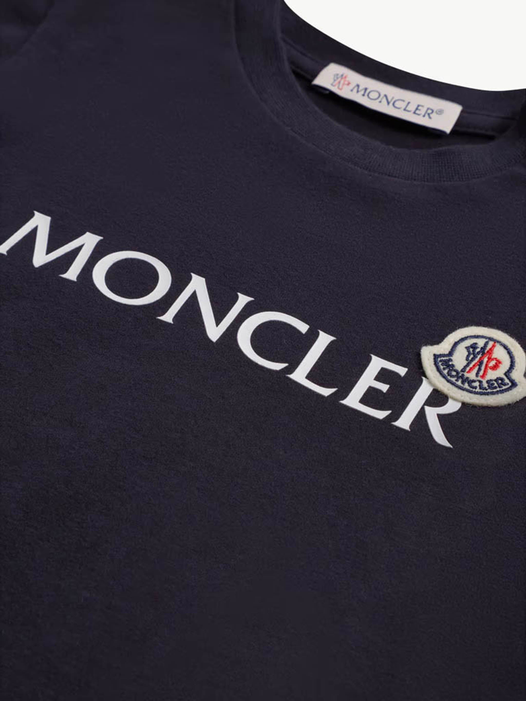 MONCLER KIDS Boys' Logo T-Shirt with Snap Buttons