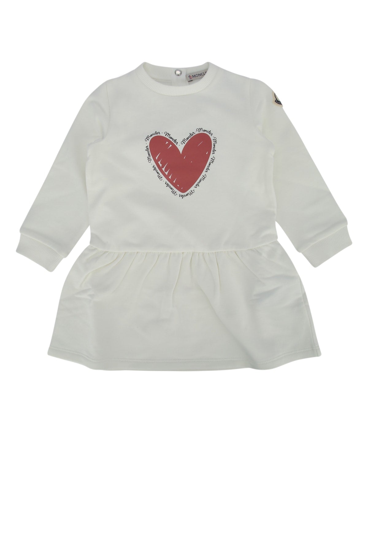 MONCLER KIDS Mini Piqué Cotton Dress for Girls - Fall/Winter 2025